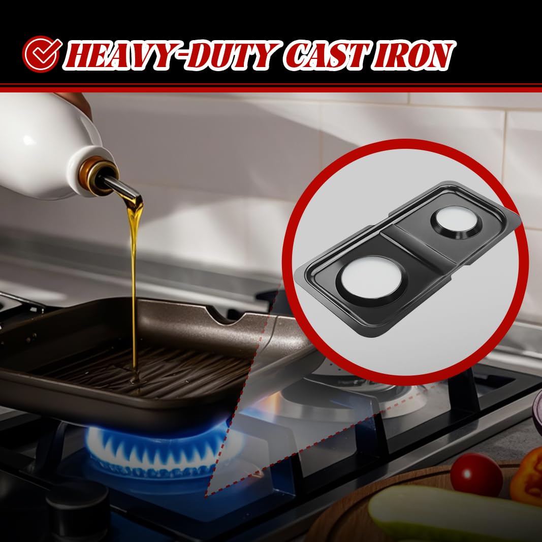 WB34K10009 WB34K10010 Drip Pans Cooktop Replacement Parts for GE Stove Double Burner Drip Pan