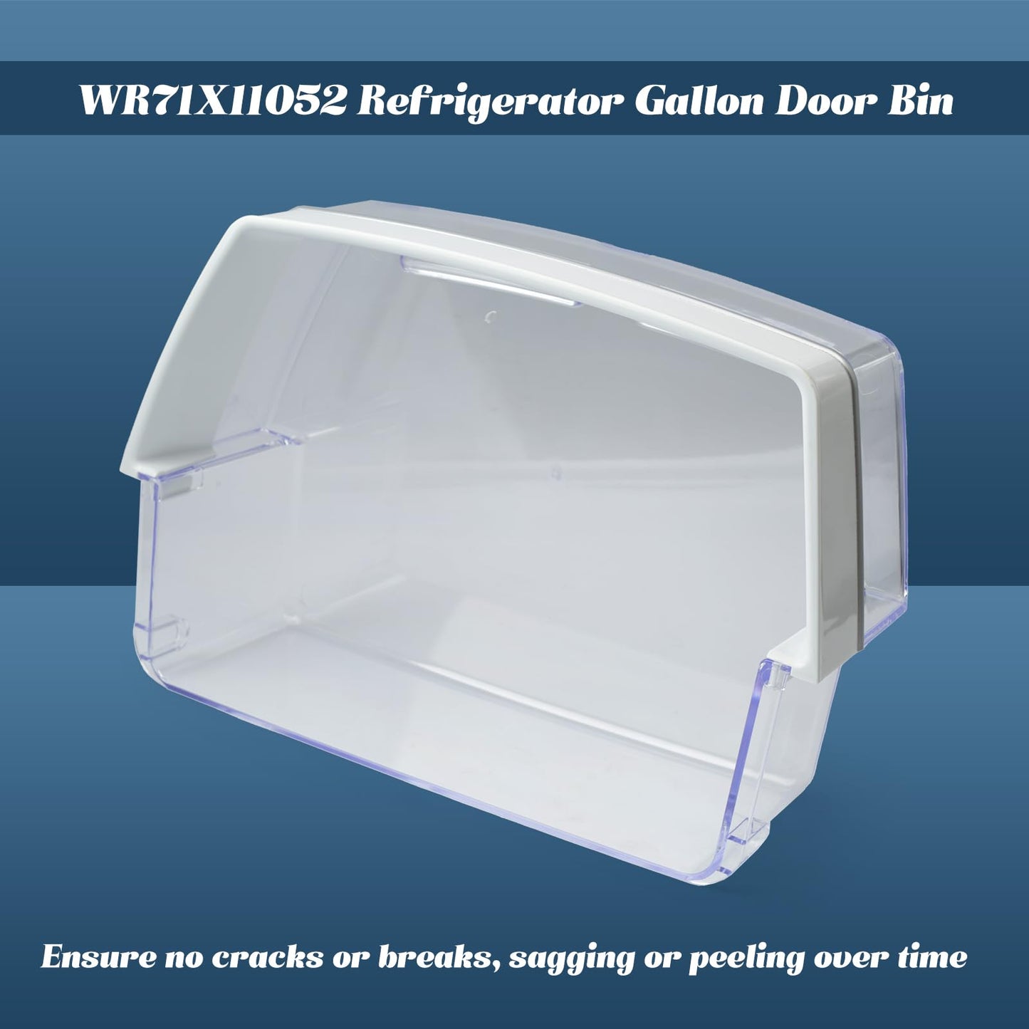Upgraded WR71X11052 Refrigerator Gallon Door Bin for Right Side Replacement for GE DFE28JSKFSS GFE26GMKFES GFE28GYNJFS GWE23GYNHFS, Fridge Drawer Shelf Replace 2692216 239D2487 AP5669350 PS6883671