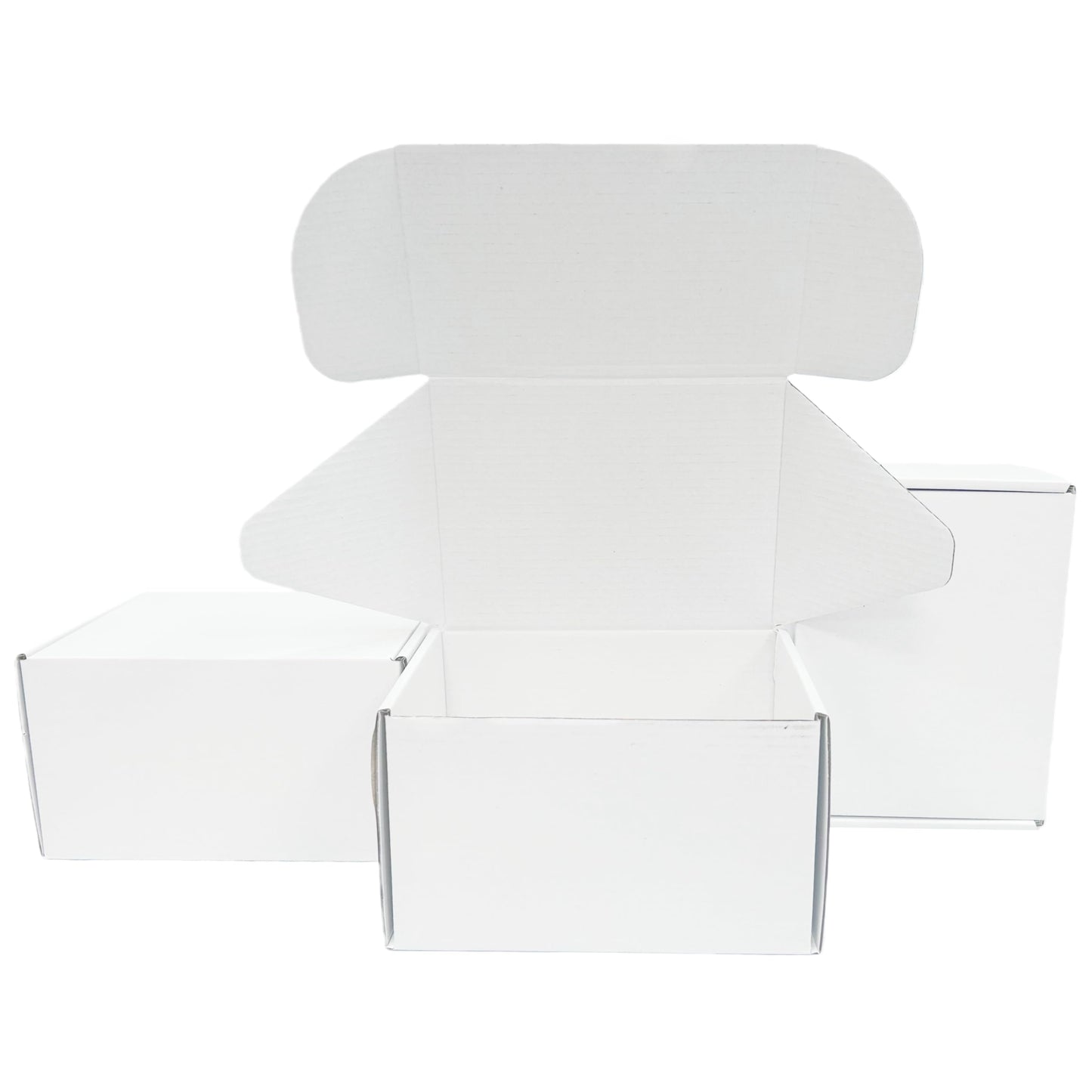 Small White Box 7 x 5 x 4 Inch 50 Pack Recyclable Corrugated Gift Mailers Storage Business Packaging Shipping Boxes