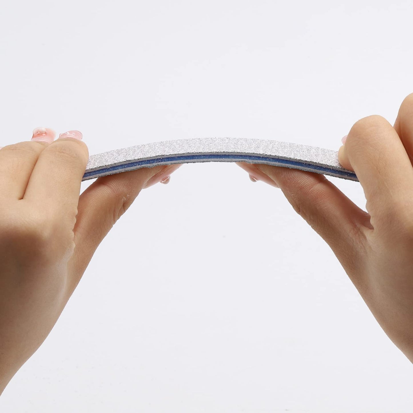 100 Count 80/80 Grit Rectangle Nail Files Reusable Coarse Nail File Double Sided Emery Boards Manicure Tools for Acrylic Nails