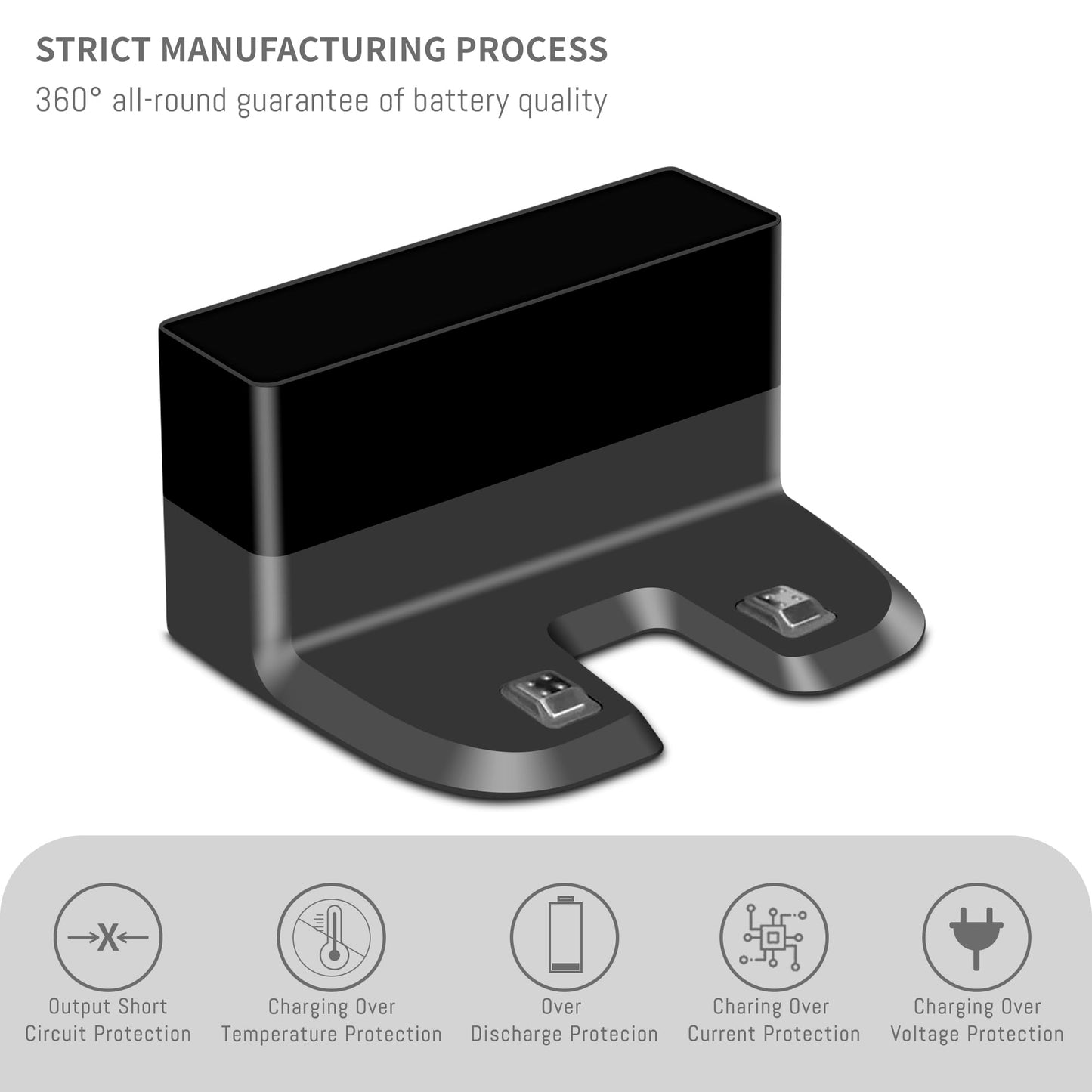 for Ecovacs Charger, Compatible for Ecovacs Deebot OZMO 950 900 T9 T8 T5 N5 N8 DJ65 DX55 Charging Base, Robotic Vacuum Cleaner Charging Station Spare Parts with US Plug