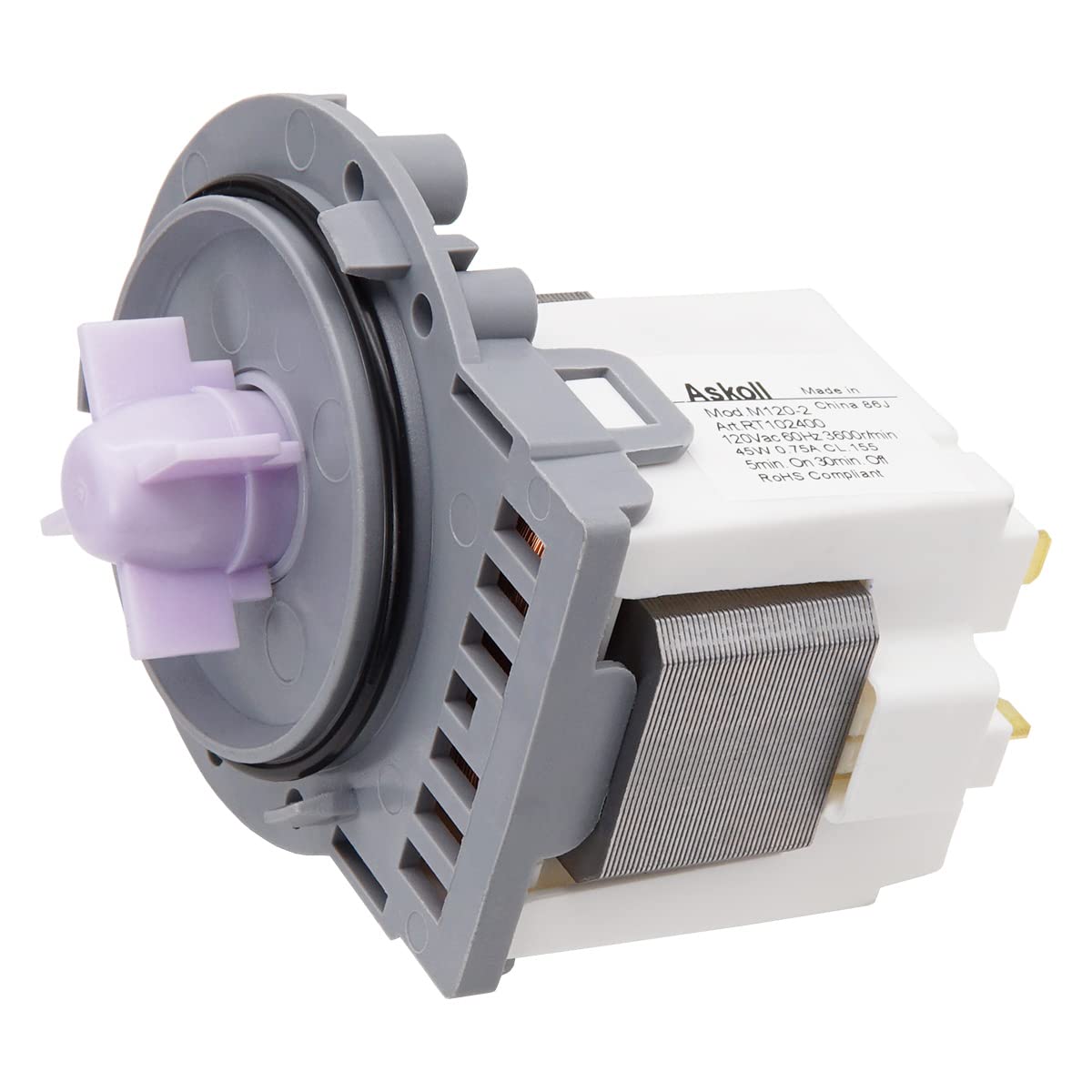 Siwdoy OEM EAU61383503 Washer Circulation Pump Compatible With LG Kenmore Replaces 4681EA2001C, 4681EA2001V, EAU62263303