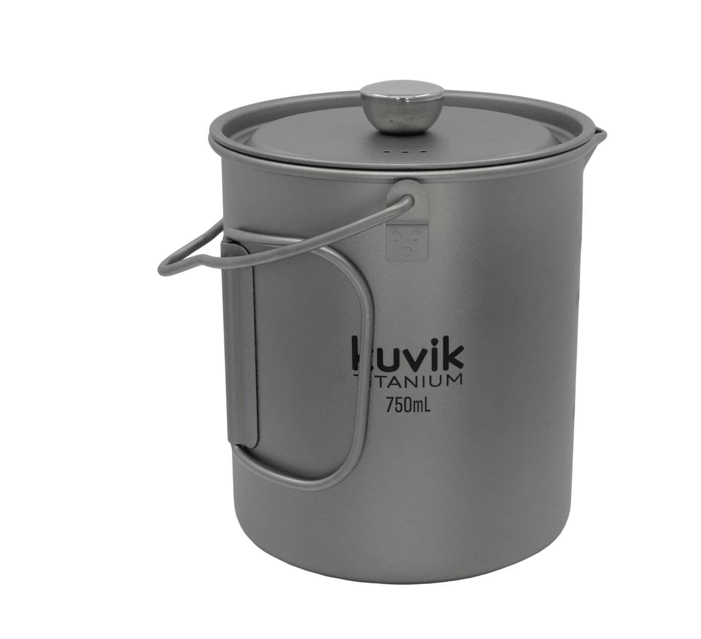Kuvik Titanium French Press 750ml (25.4 oz) - Ultralight and Compact French Press for Backpacking and Camping