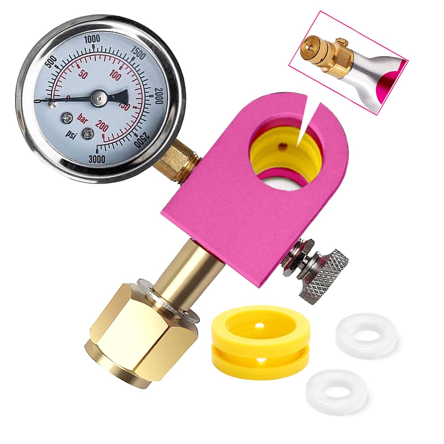 CGA320 New version CO2 refill Adapter,Soda Carbonator Refill Adapter-quick adapter Compatible with DUO Terra Art soda Cylinder