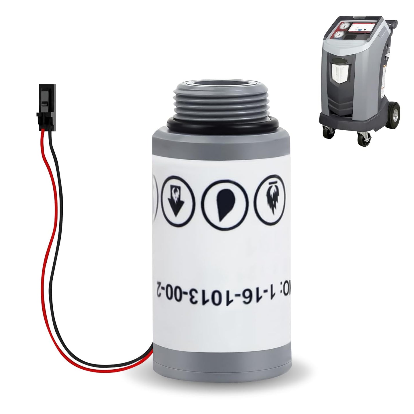 16916 Replacement Oxygen Sensor Compatible with Robinair R-1234yf Machines and Refrigerant Identifiers 16990/16995 - Fits AC1234-4, AC1234-4SL, AC1234-4-230, AC1234-6, AC1234-9