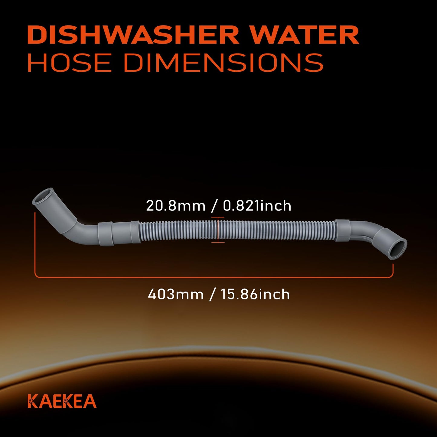 DD81-01502A Dishwasher Water Hose Compatible with Samsung DW80K5050UB/AA-00 DW80F600UTW/AA-00 DW80F600UTW/AA-01 DW80J3020US/AA-00 Universal Replacement Parts Inner Drain Tube