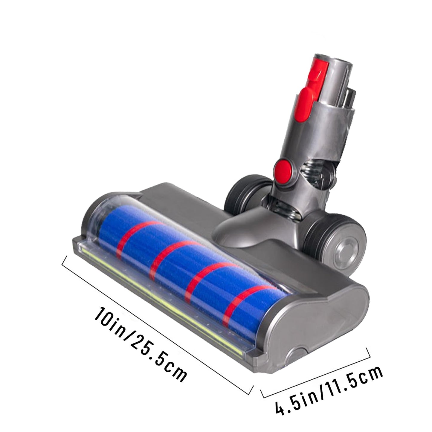 Full-Area LED Soft Roller Cleaner Head for Dyson V15 V11 V10 V8 V7 Gen5 G5 Animal Absolute, Green Light Dust Detection, Hardwood Floor Attachment, Quick Release Replacement Part