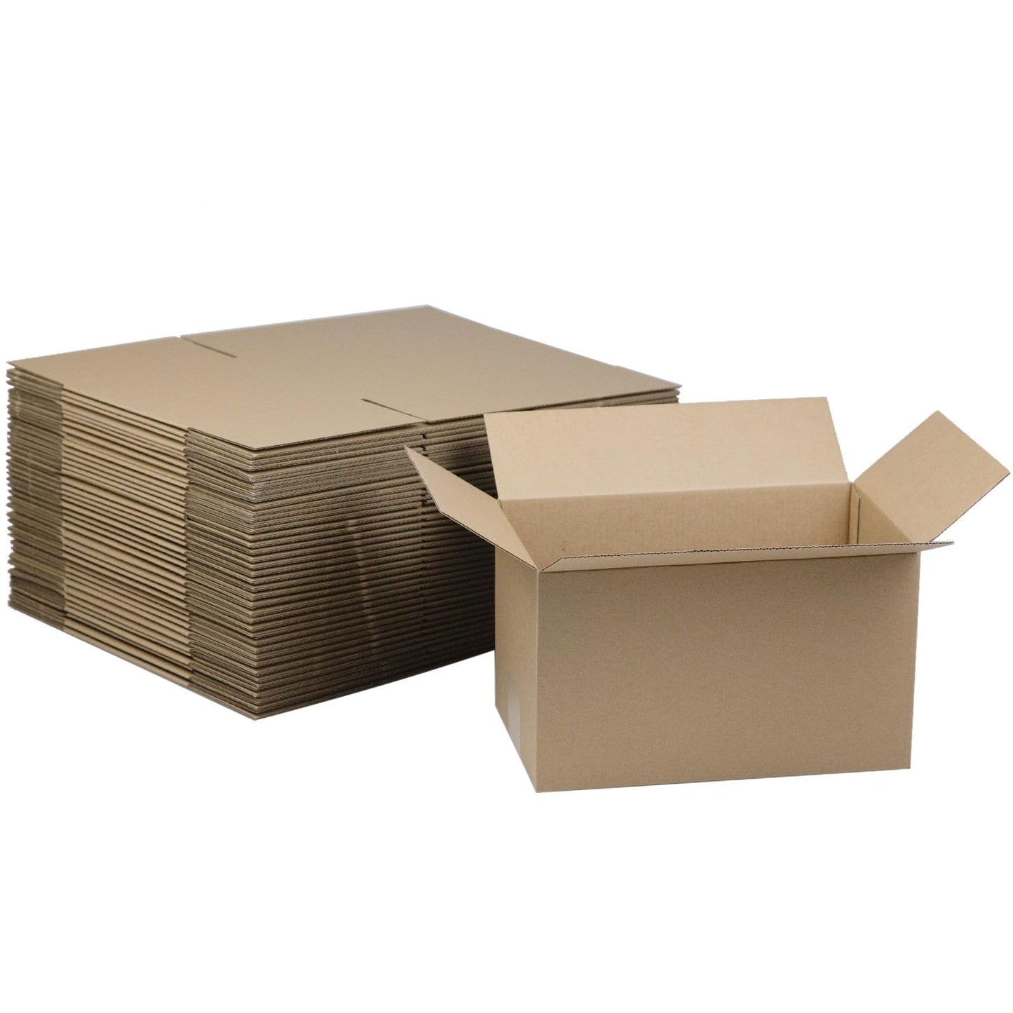 HESESOH 10x6x6 Inches Shipping Boxes Set of 40, Brown Corrugated Cardboard Box Literature Mailer for Packing Small Business