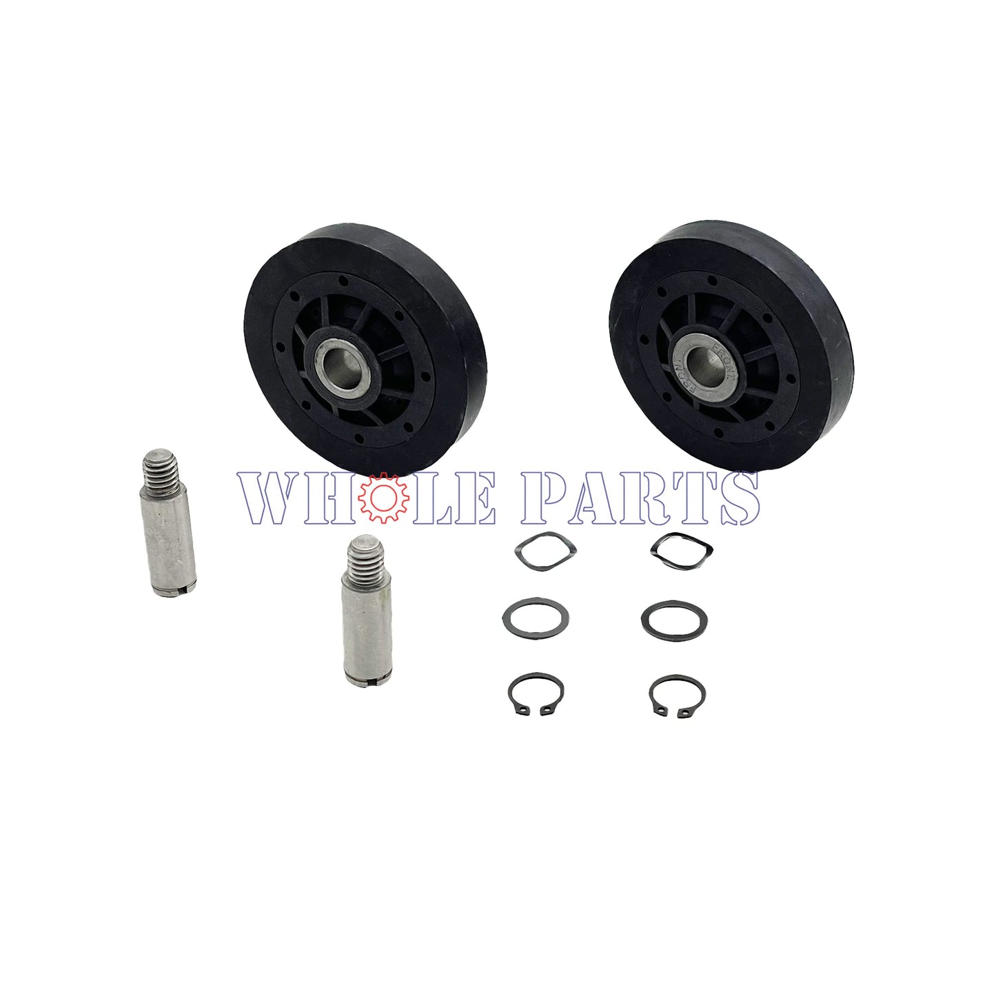 Upgraded Whole Parts Dryer Roller Kit Part# RB170002 - Replacement & Compatible with Some Alliance and Speed Queen Dryers