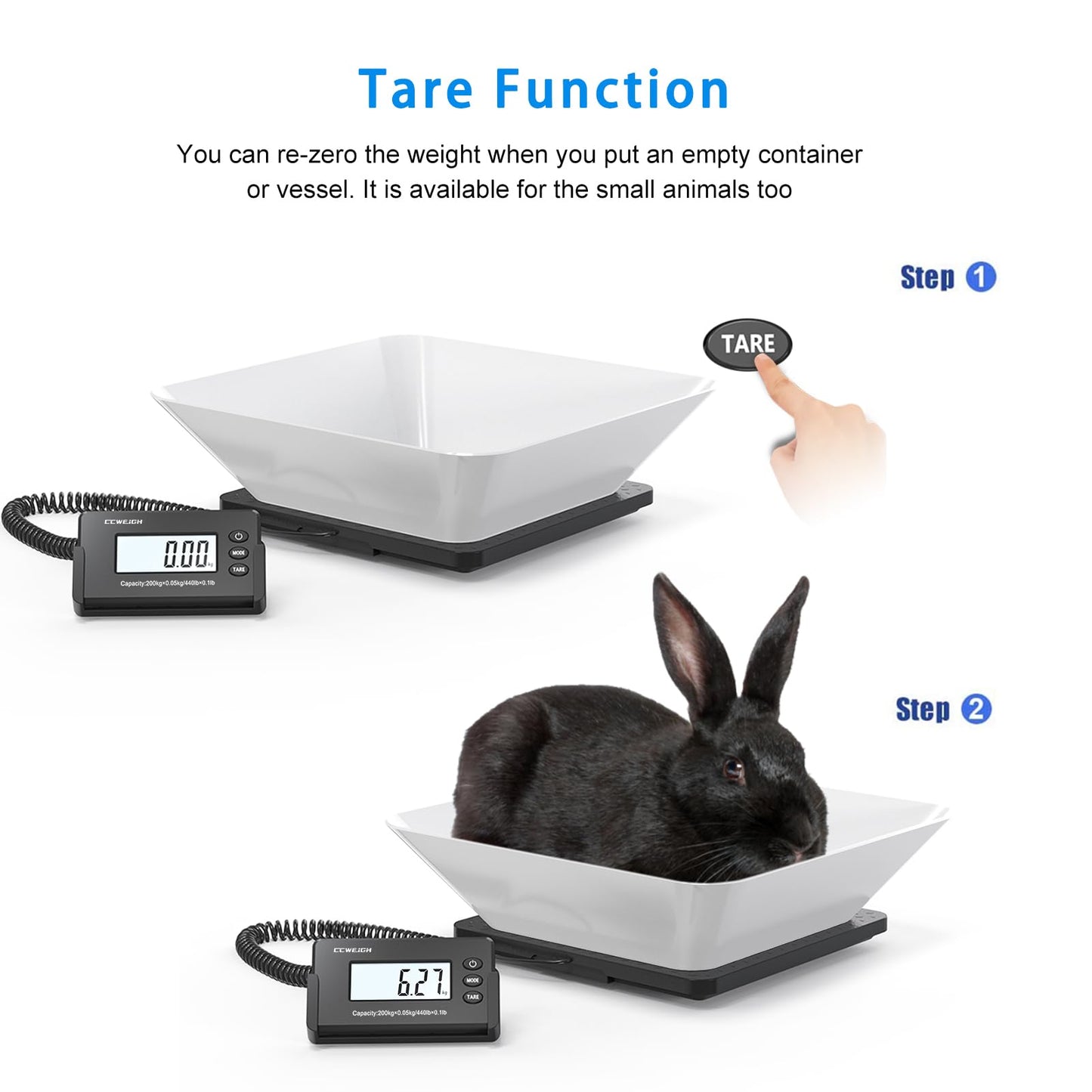 CCWEIGH Shipping Scales 440lbs x1oz Highly Accurate Postal Scales Ultrathin ABS Large Platform,Superlight Postal Scales for Shipping Packages,Small Business,Luggage Scale Battery and Adapter