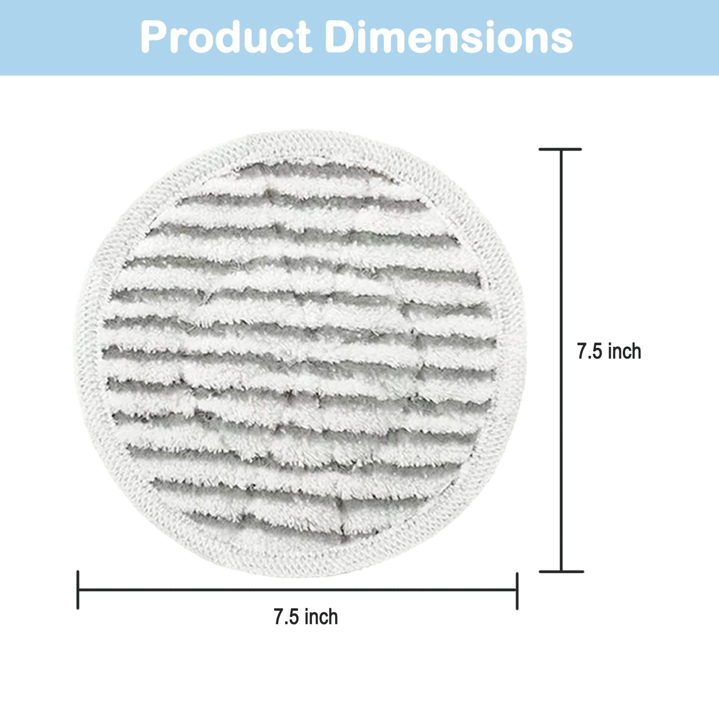 16 Pack S7001 Pads Replacement Steam Mop Pads for Shark S7001 S8201 S7201 S7000AMZ S8001 S7000 S7005 S7020 Series Steam Mop Pads,Steam & Scrub All-in-One Scrubbing Mop Pads,Compare Part #:XKITP7000
