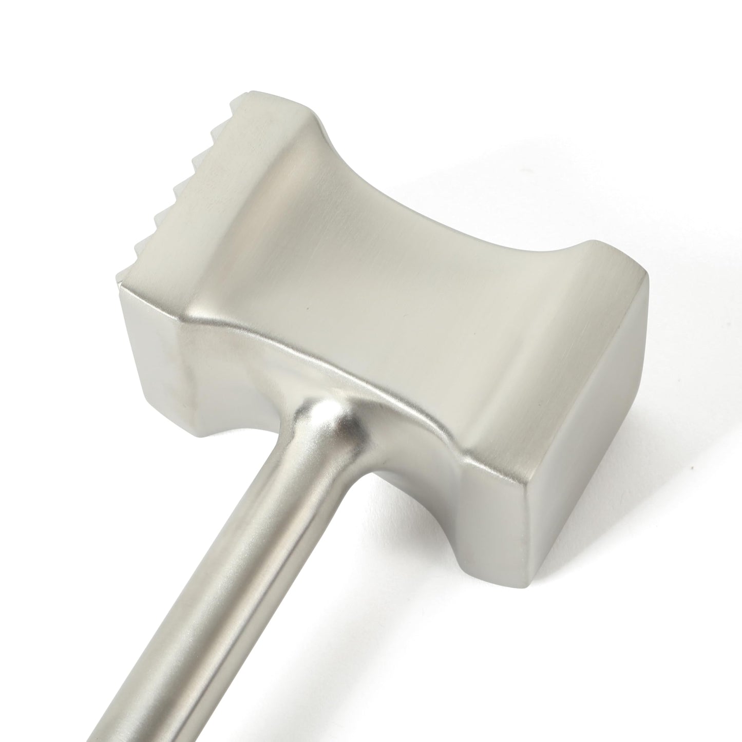 Calphalon Prime Meat Tenderizer, Stainless Steel Dual-Sided Meat Mallet, Kitchen Meat Hammer for Poultry & Beef, Multi-Surface Design with Weighted Handle for Control