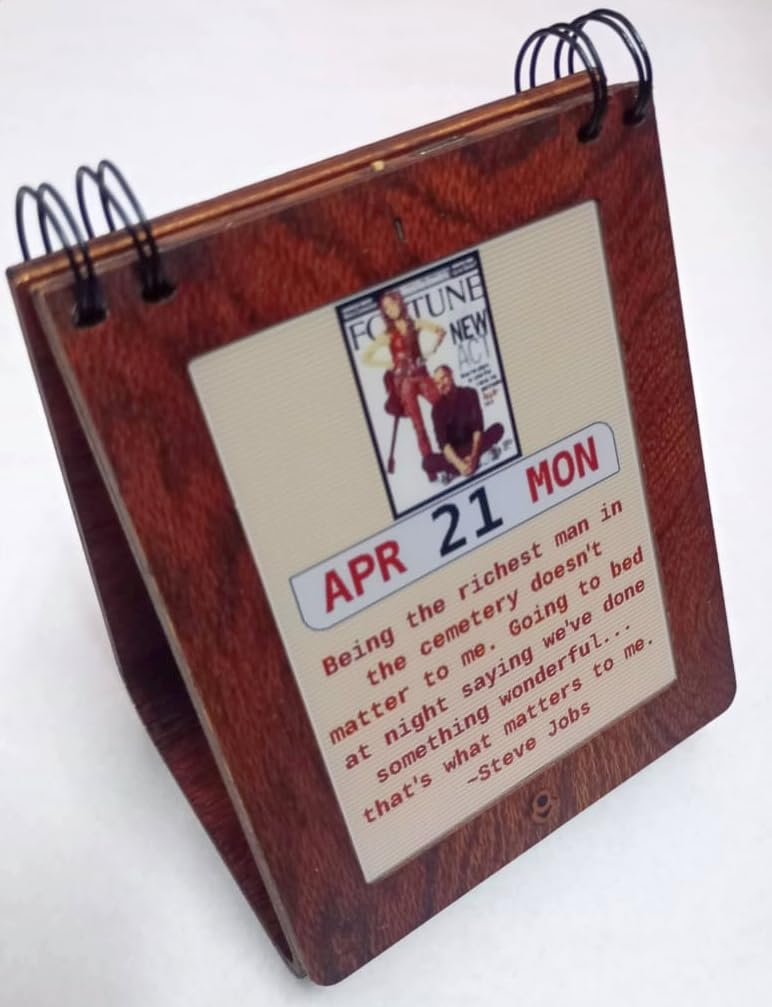 Mana Clue ~ Smart Digital Desk Calendar - Daily inspiration and motivational quotes from topics you love (Control with Android app)