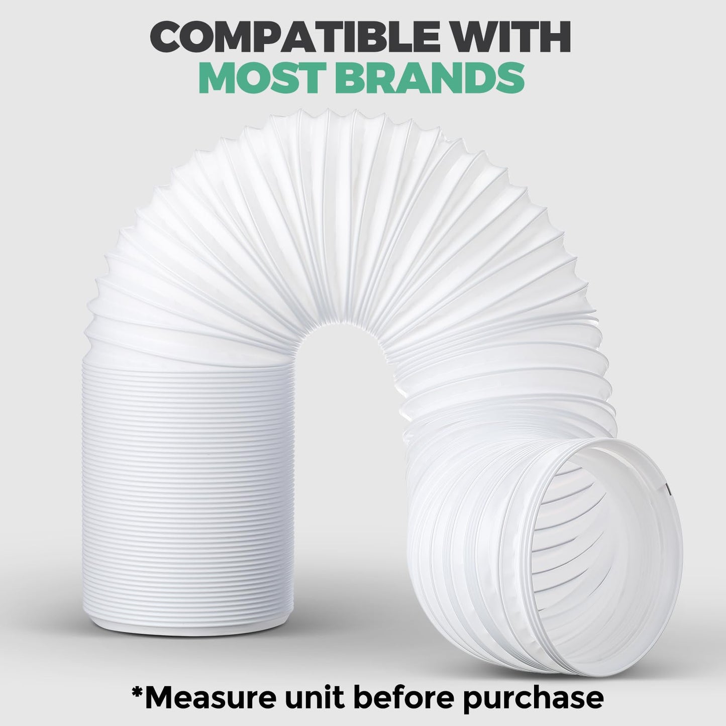Innconee 1 Set 78.7'' Portable Air Conditioner Hose with Coupler 5.9'' Universal Flexible Ac Hose Extension with Tube Connector for Air Conditioner Vent