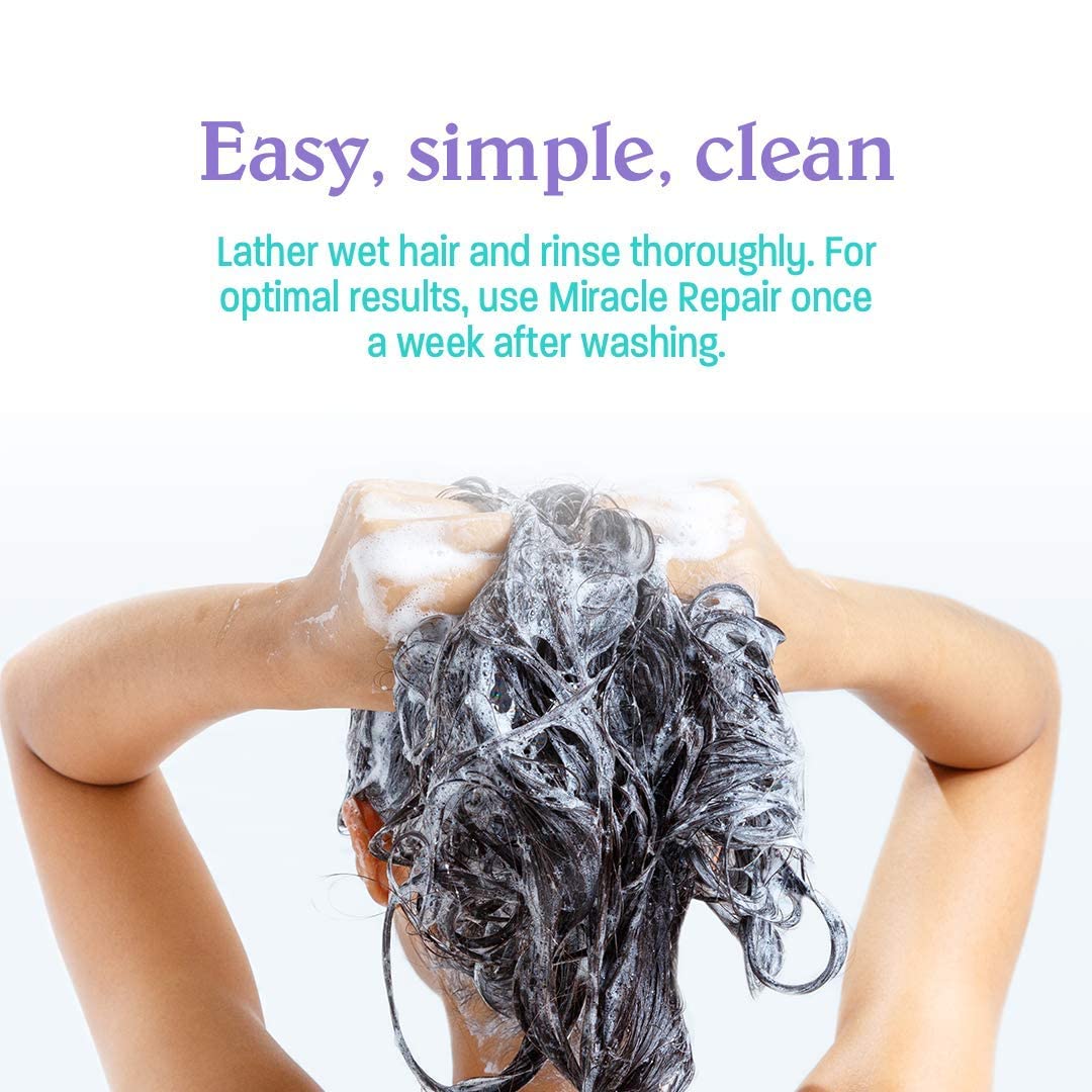 Malibu C Miracle Repair Hair Reconstructor - Nourishing Treatment for Weak, Damaged Strands - Flax Protein & Vitamin B5 for Moisture (9 oz)