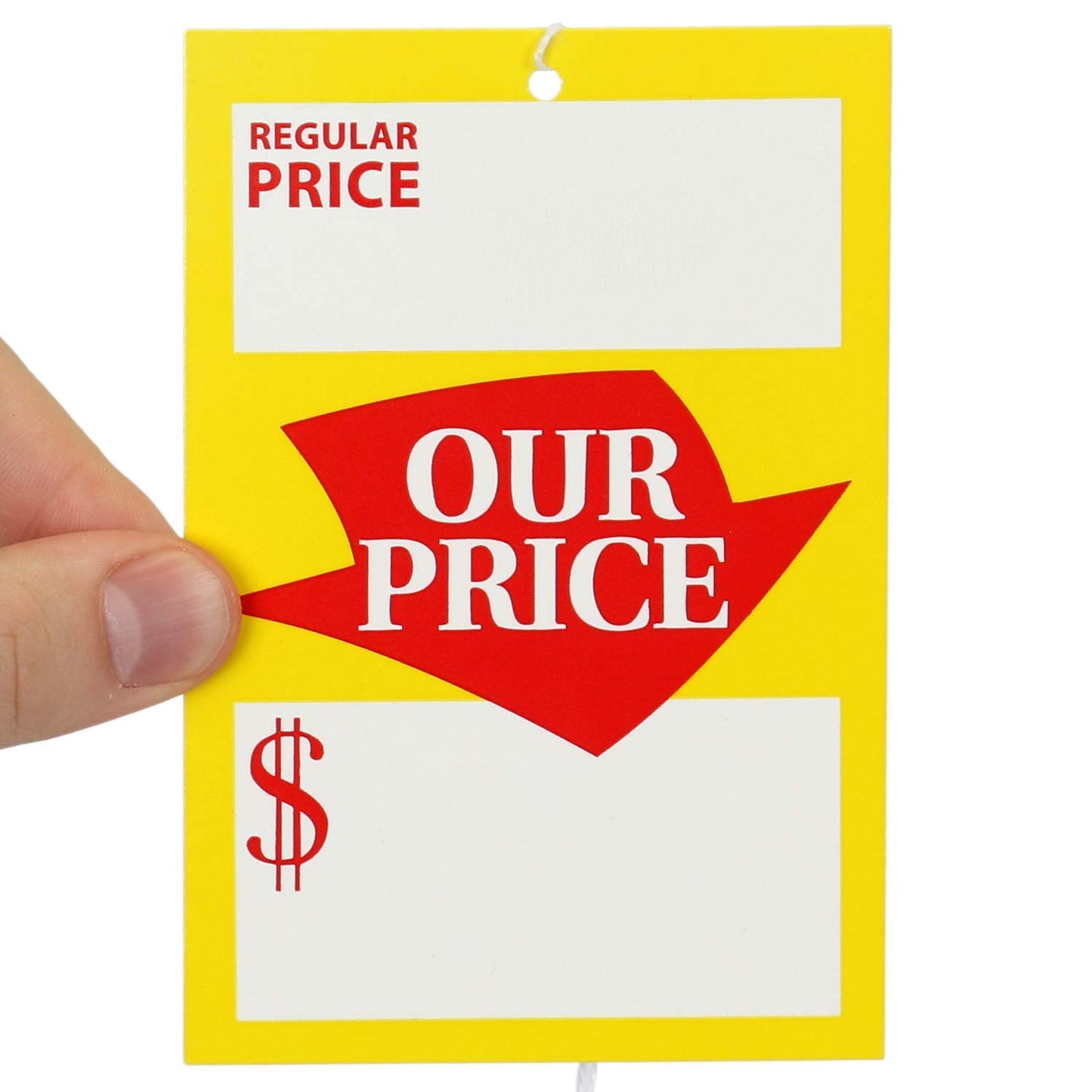 SmartSign Pack of 250 Regular and Special Price Tags with Strings | 3.25" x 5", 12 pt Cardstock, Write-On