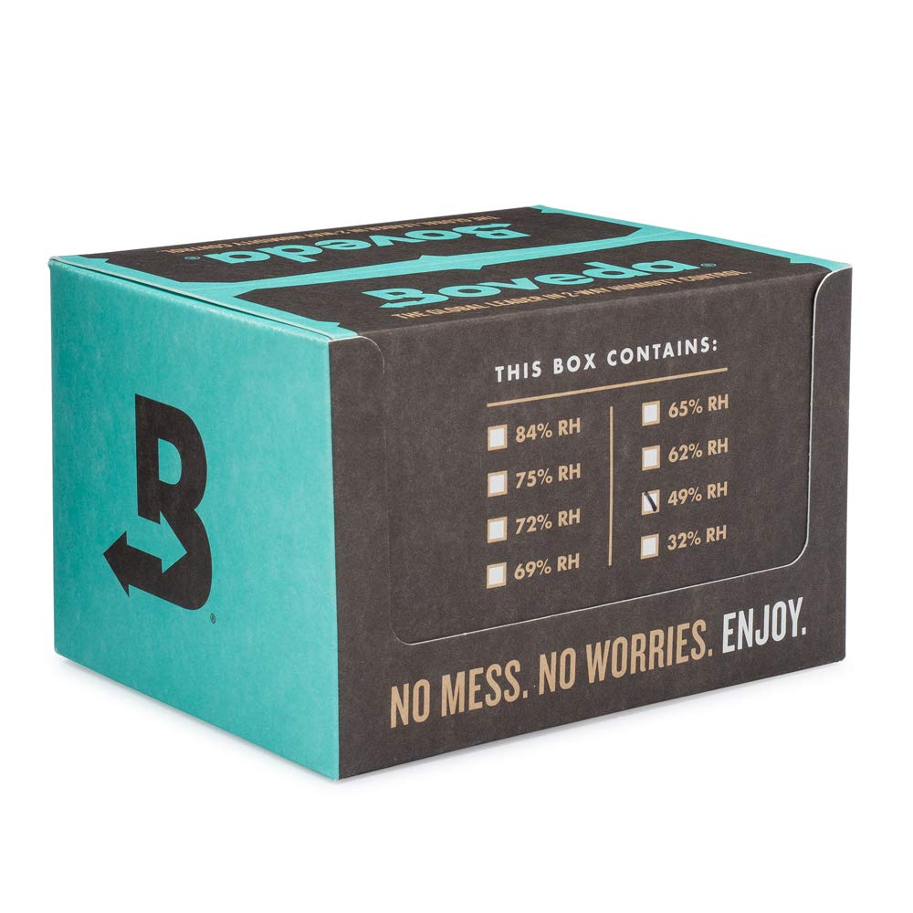 Boveda 49% Two-Way Humidity Control Packs for Wooden Instruments – 12-Pack – Standard Size – Prevents Warping & Cracking – Humidifier Packs for Instrument Cases