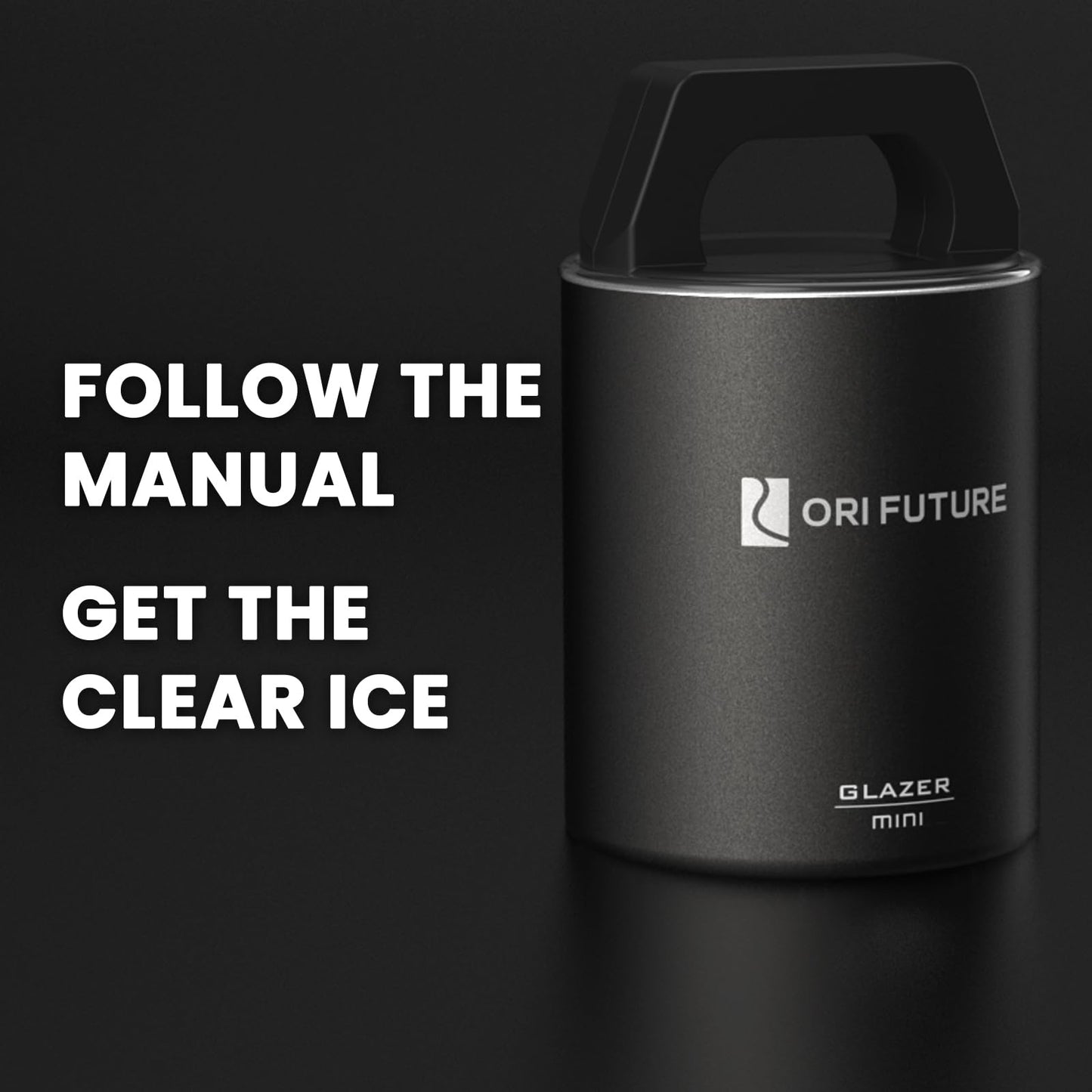ORI Future GLAZER mini, Clear D20 Ice Cube Mold, DND Gamer Gifts
