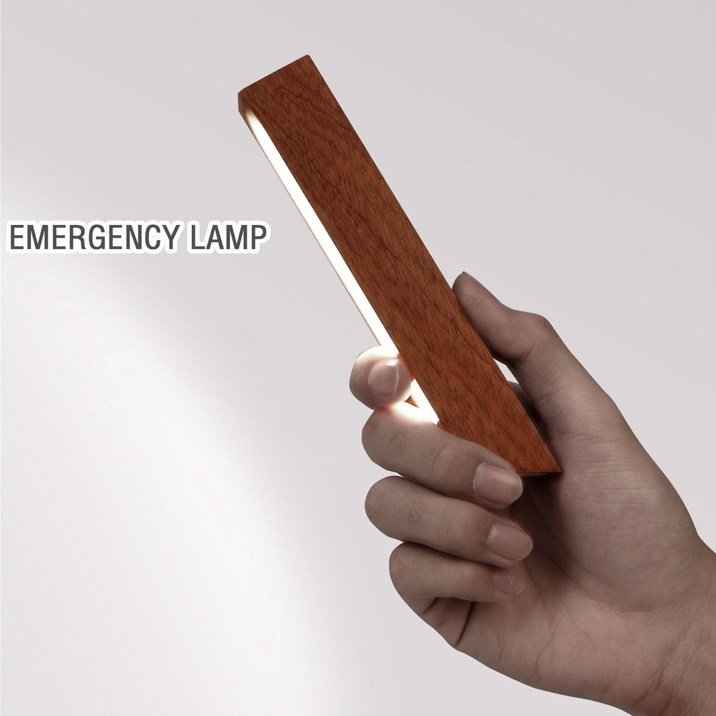 HBGFHG Wooden Desk Light ，Dimmable Desk Lamp for Home Office with USB Wireless Charging Port ，Touch Control RotatableDesk Adjustable Night Light(Sapele Wood)
