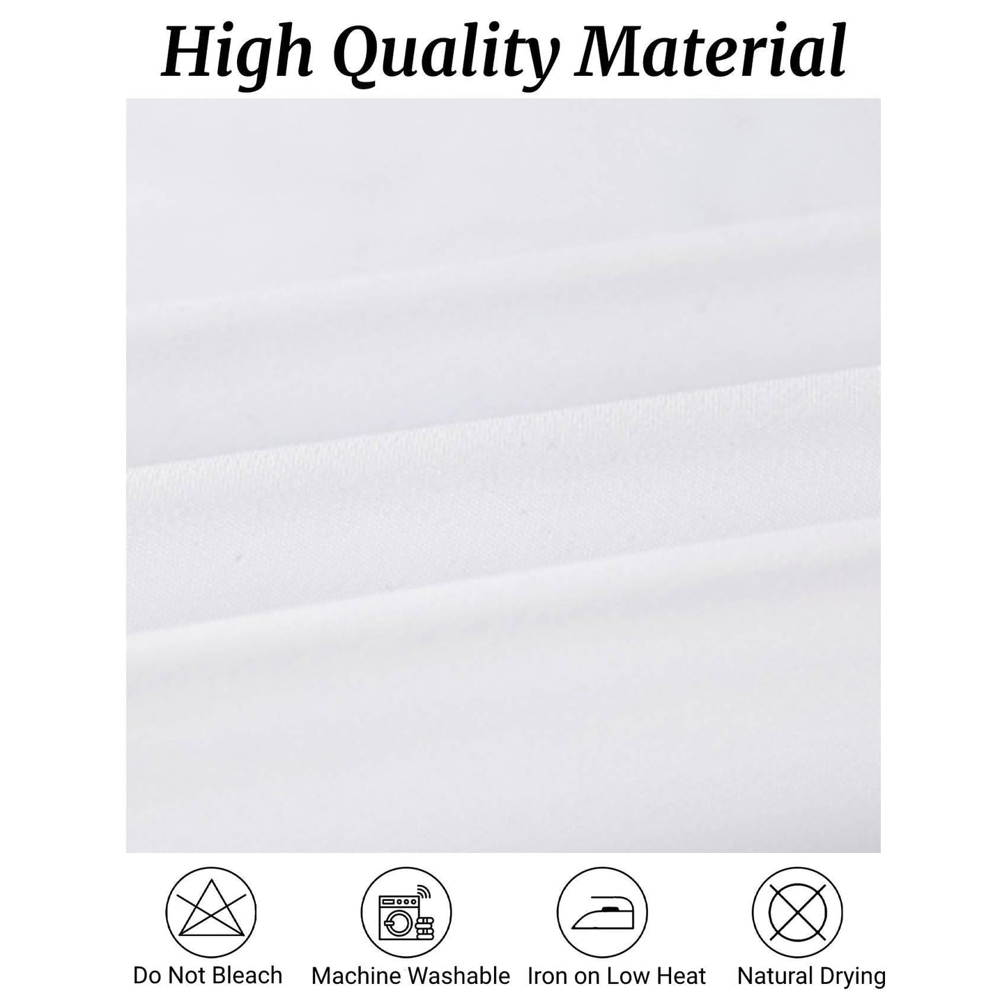 Fokitut 6 Pack Round Tablecloth, 120 Inch, Stain Resistant and Wrinkle Polyester Table Cloth, Fabric Table Cover for Kitchen Dining, Wedding, Party, Holiday Dinner-White