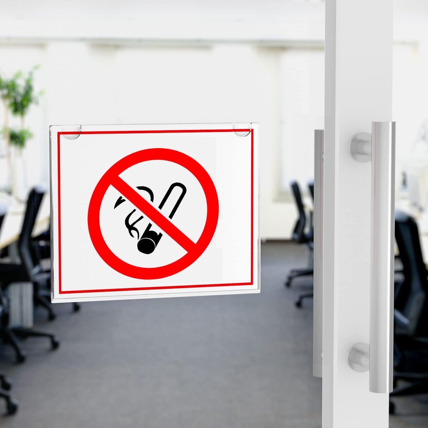 PecMuikee Acrylic Sign Holder 17 x 11 Inch, Wall Mount Sign Holders Clear Plastic Picture Frame with Adhesive Tapes and Mounting Screws for Office, Home, Store, Restaurant, Landscape, 6 Pack