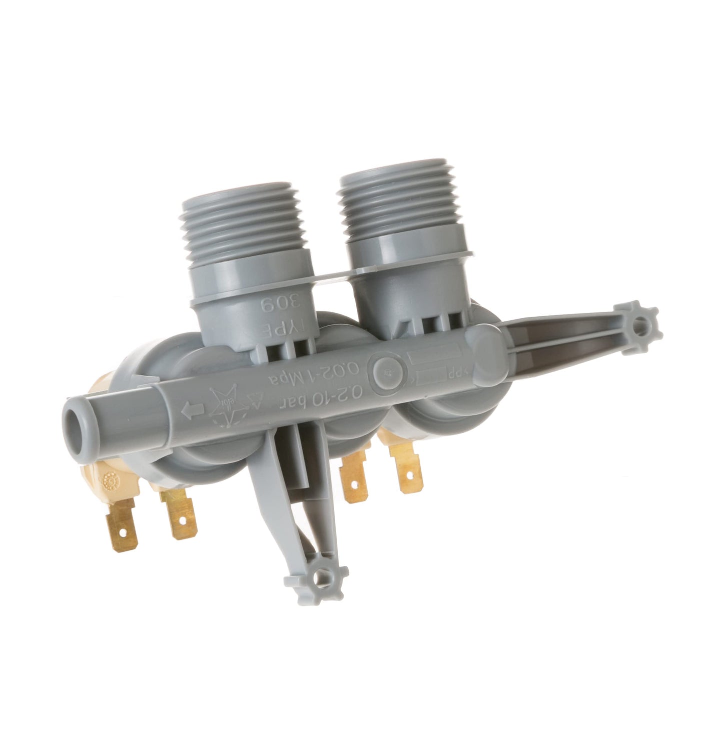 Parts Master Replacement for GE Washer Water Inlet Valve WH13X10037, AP4412517, PS2354072 - Water Shut Off Valve for Stacking or Compact Washing Machines - Compatible with GE Washing Machines