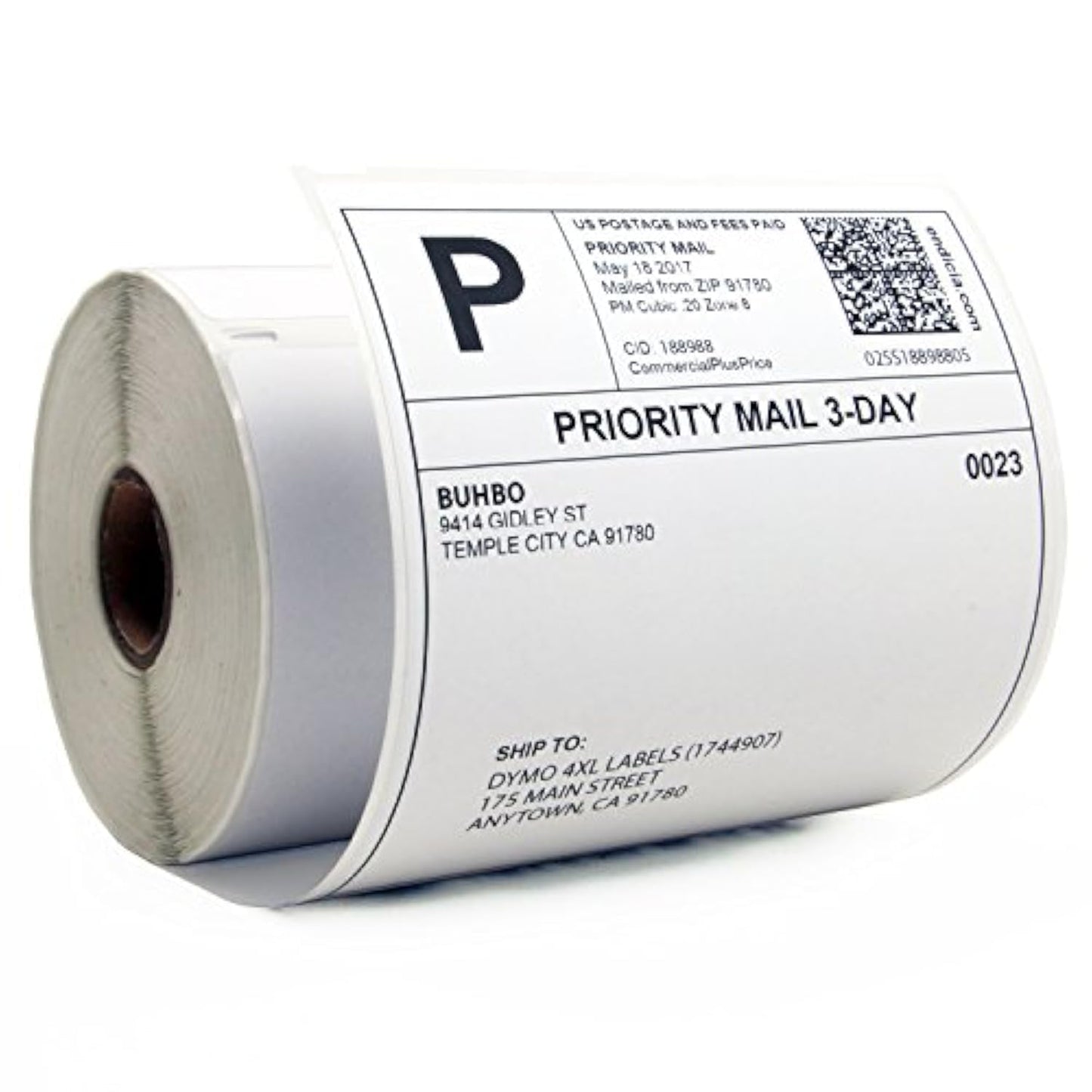 Buhbo Compatible with DYMO LabelWriter 4XL 4" x 6" Shipping Label 1744907, White (8 Pack / 220 Labels Per Roll)
