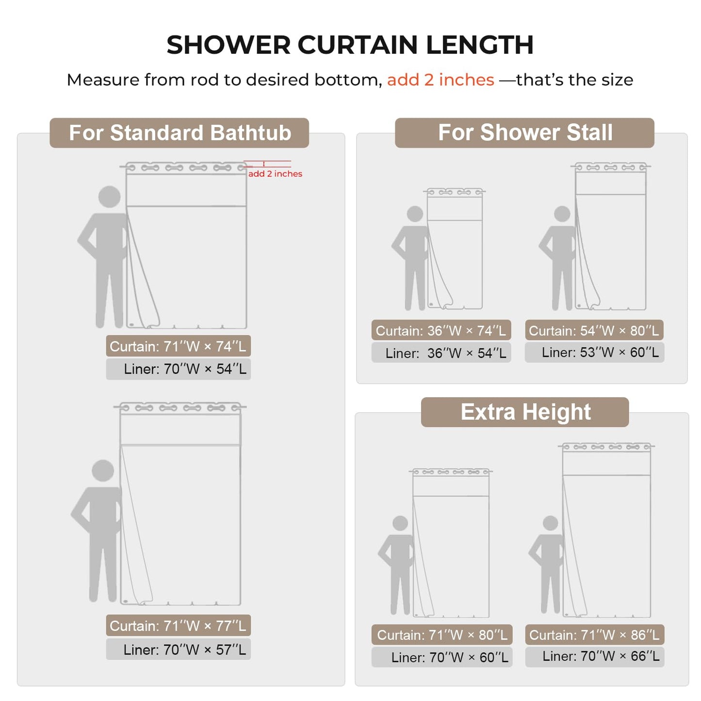River Dream Linen Textured No Hook Shower Curtain with Snap-in Liner, Farmhouse Quick Dry Fabric Shower Curtain for Bathroom,Rustic Bathroom Set,See-Through Top Window,Water-Repellent,Linen,71Wx74L