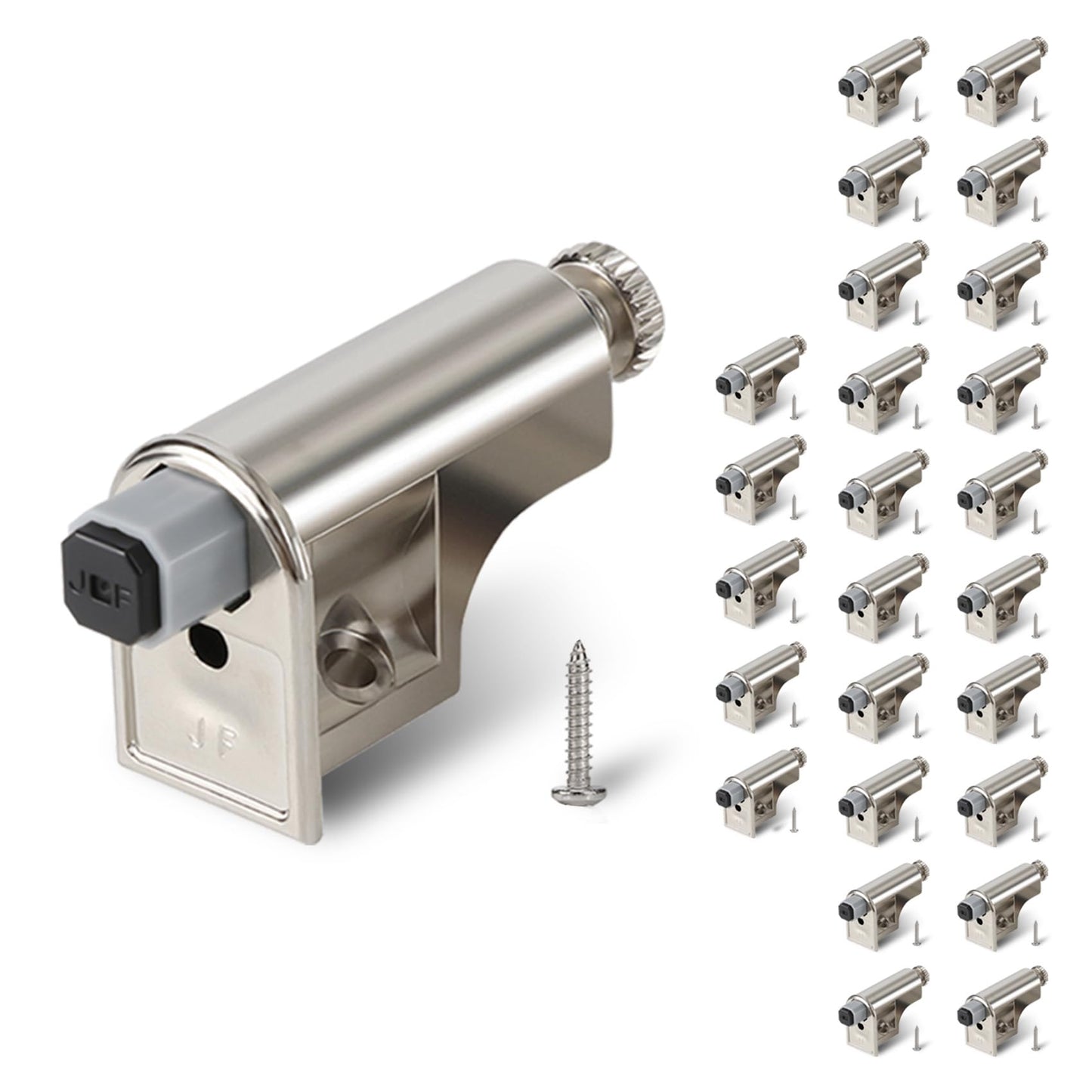 Dgavxa 25 Pcs Soft Close Cabinet Door Damper, Soft Close Dampers for Cabinet Doors/Wardrobe/Kitchen/Bookcases, Hydraulic Cabinet Buffer Damper, Silent Door Closing, with self-Closing Mechanism