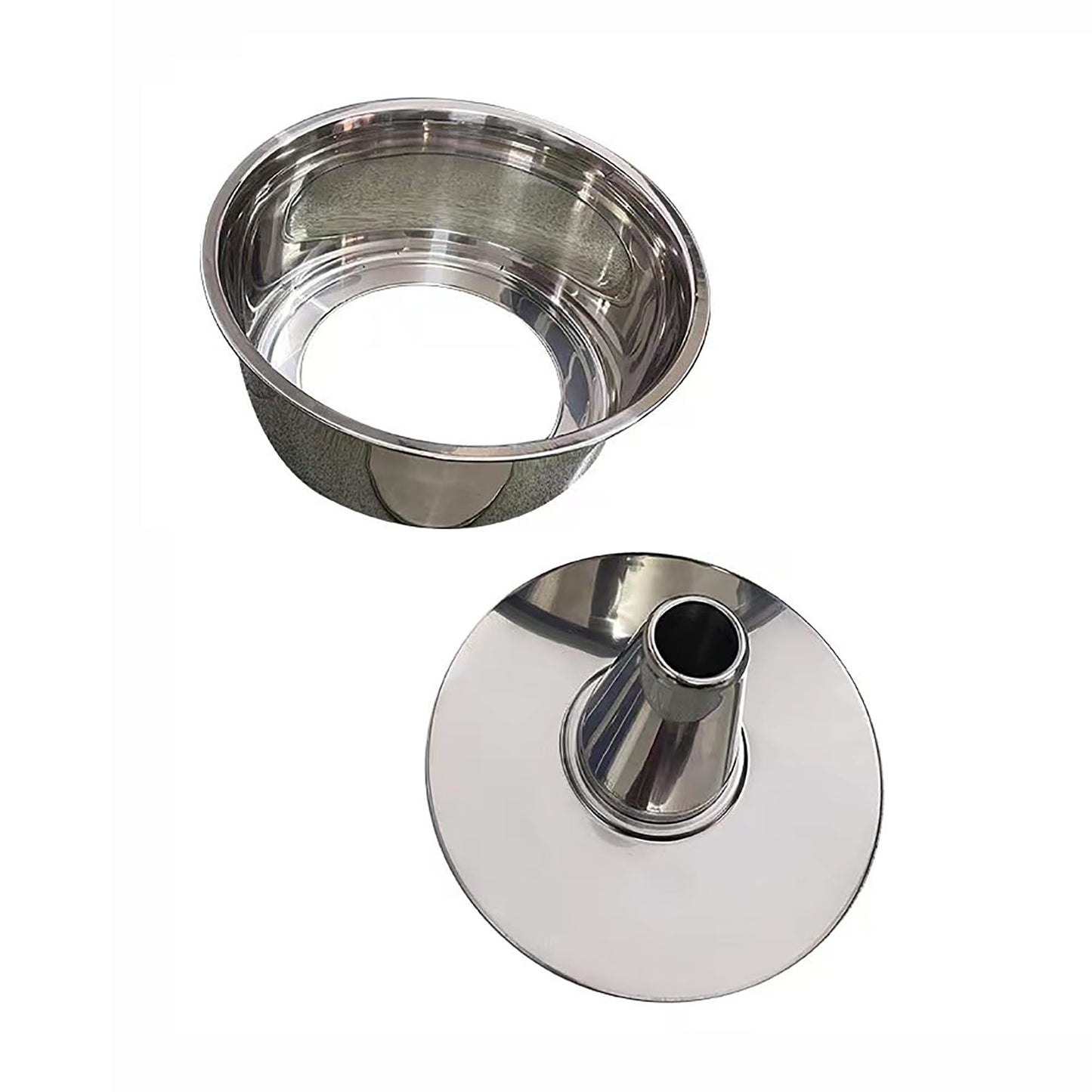 Fox Run Angel Food Cake Pan, Stainless Steel Tube Cake Pan With Removable Bottom, Round 10" x 5"