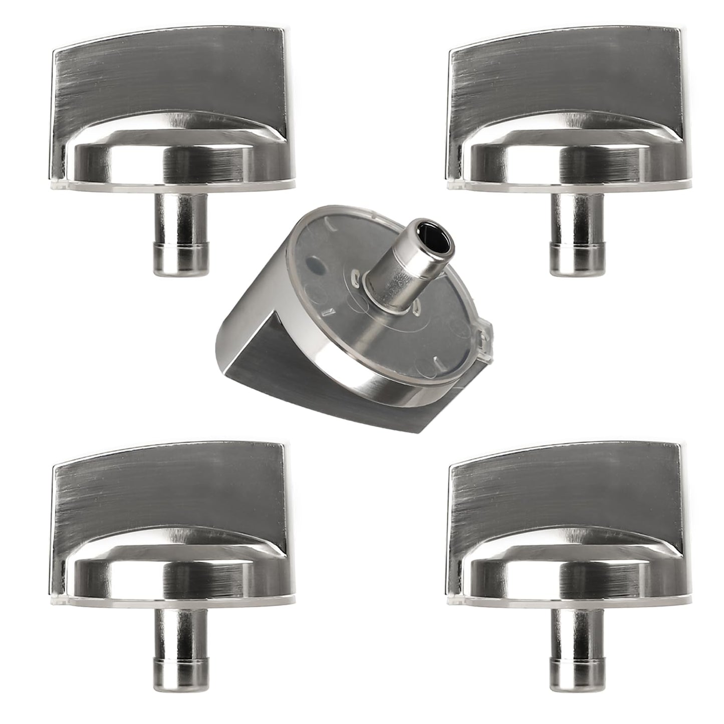 WB03X25796 Gas Cooktop Knob Compatible with ge Profile Stove Knobs, Fits PGP953SET1SS PGP986SET1SS PGP959SET1SS PGP976SET2SS - Replaces AP5986232 PS11721433 4362262 WB03T10326 Burner Range Knob - 5PCS