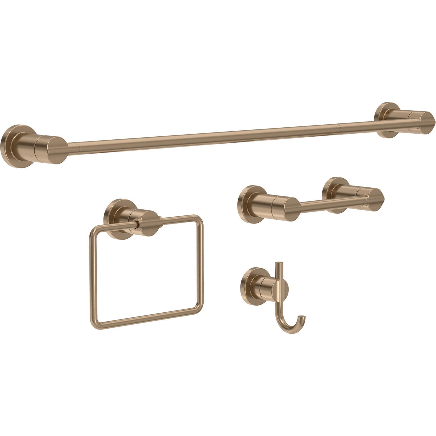 Delta Towel Rack | 24 or 18 Inch Champagne Bronze Adjustable Towel Bar for Bathroom, Kitchen | Nicoli Accessories