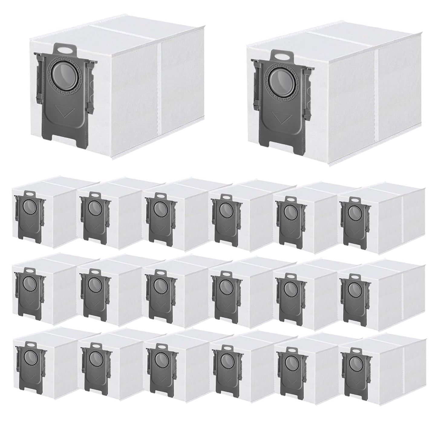 20 Pack Dust Bag Replacement for Roborock QV 35A/Qrevo S5V/Saros 20/10/10R/Q Revo/Qrevo S/Qrevo Pro/Qrevo MaxV/Qrevo Master/Qrevo Plus/S8 Max Ultra/S8 MaxV Ultra/Qrevo Slim Vacuum Cleaner, 3L Capacity