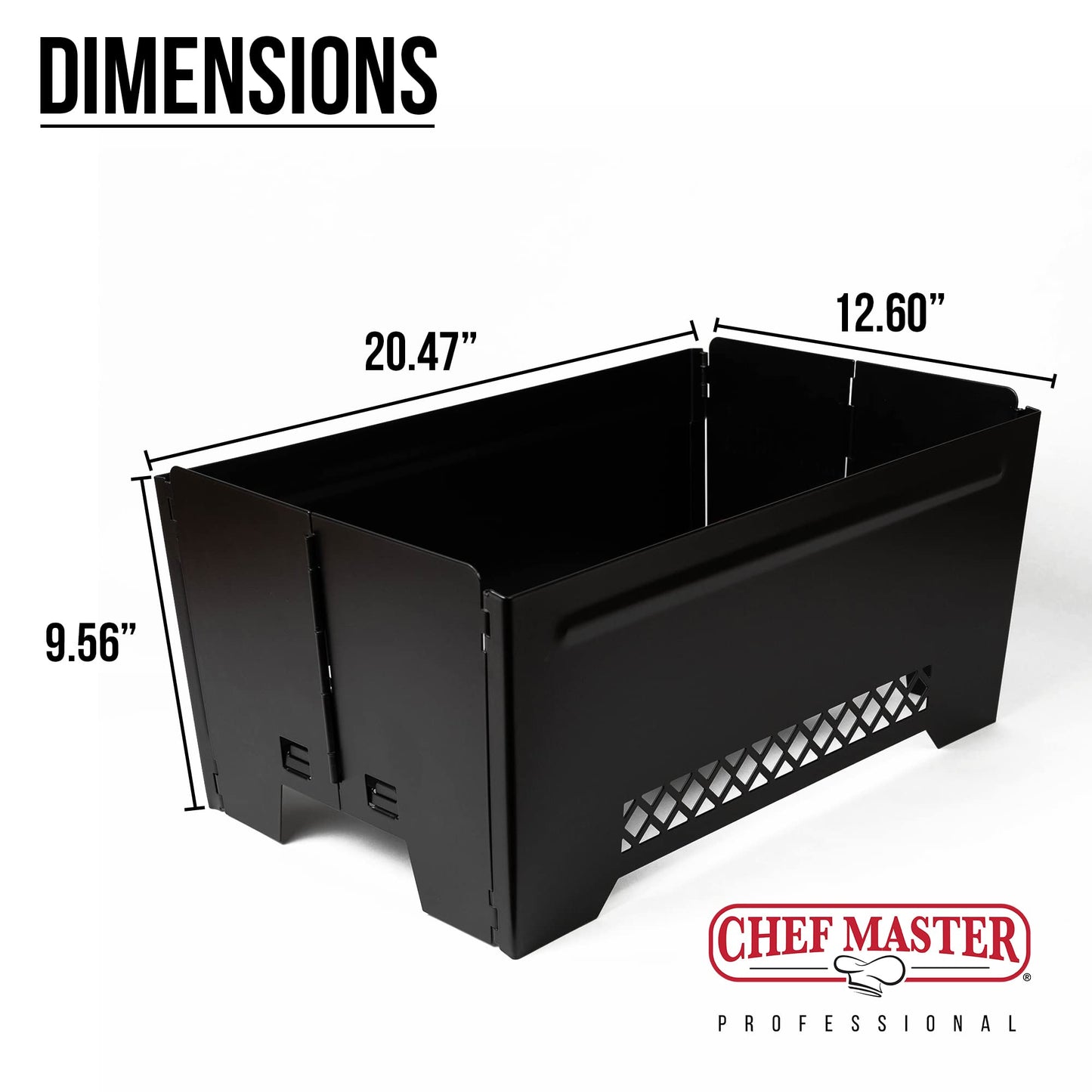 1-Pack Chafing Dish Rack Stand by Chef Master, Food Warmer Dish Rack Stand, Food Warmer for Gathering, Event, Banquet, Parties, Buffet, Chafing Dishes Buffet Set, Restaurant & Catering Display - 90253