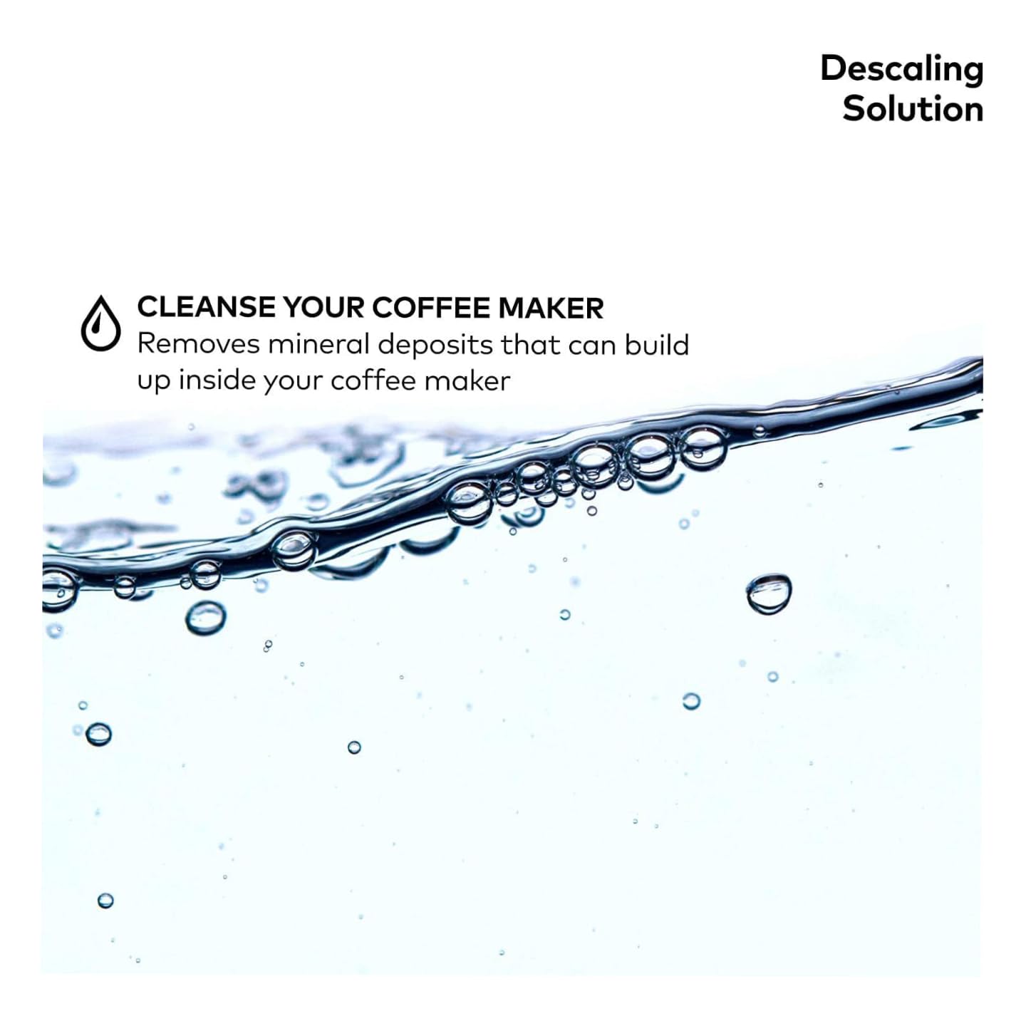Descaling Solution Pack of 3 (14 fl oz Each) for Single Serve Coffee Machines with Complimentary Direct Coffee Tea Est 2019 Brand Sticker