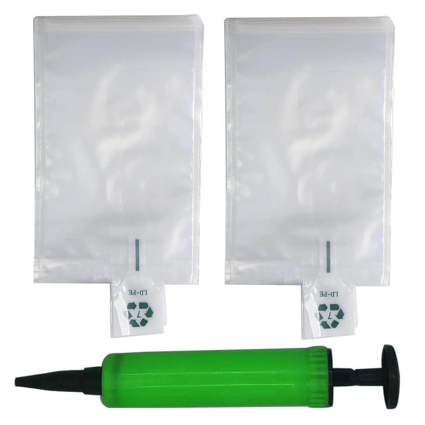 Miupoo Packaging Air Bags,Clear Plastic Inflatable Air Packaging Protector Bag with Free Pump Cushion,Air Cushion Blocking Packaging Bag,4x6 Inches,200 Pieces