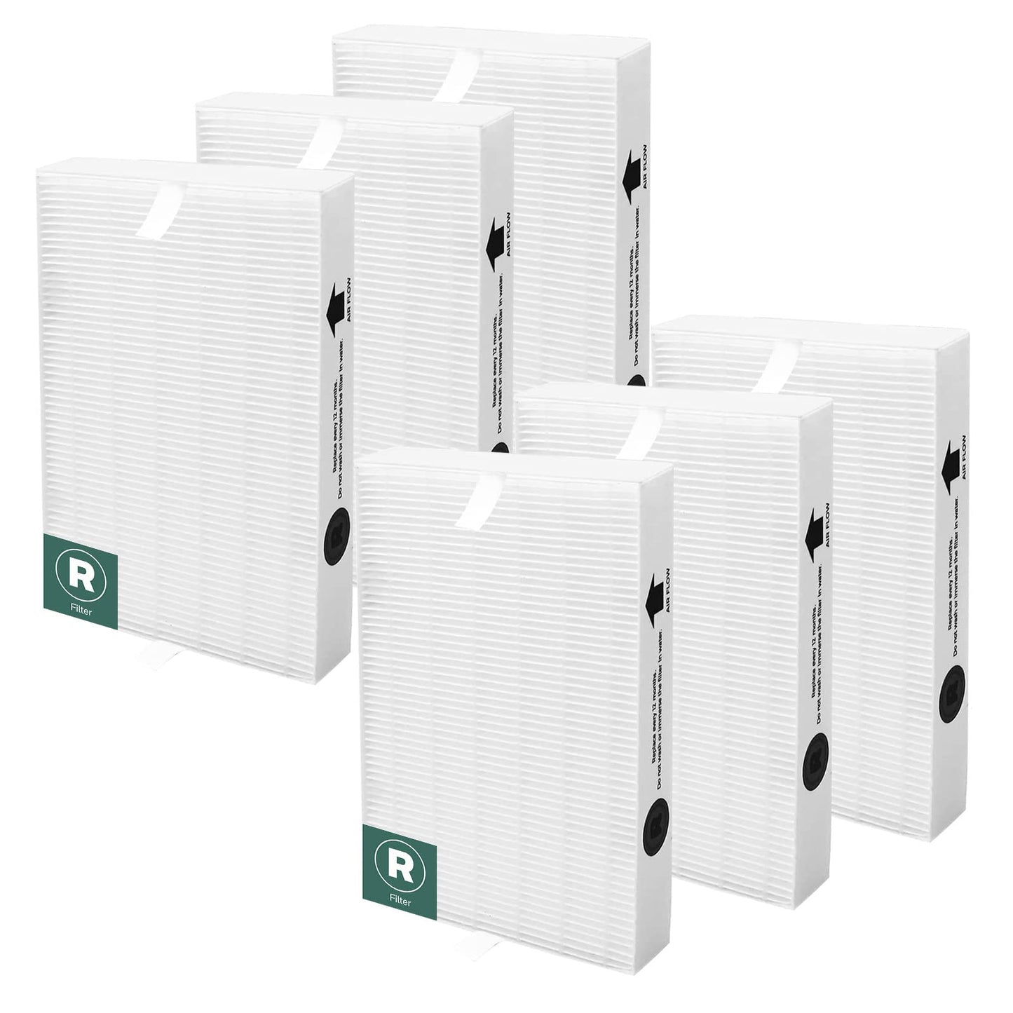 HPA300 Replacement Filters R for Honeywell HPA300 HPA200 HPA100 HPA090 Series Air Purifier, Compatible with HRF-R3 & HRF-R2 & HRF-R1, 6-Pack by APPLIANCEMATES