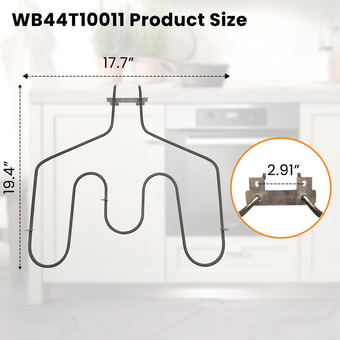 Xzionh WB44T10011 Baking Element Compatible With GE Electric Range,Replacement 820921 AP2030997 PS249286 EAP249286