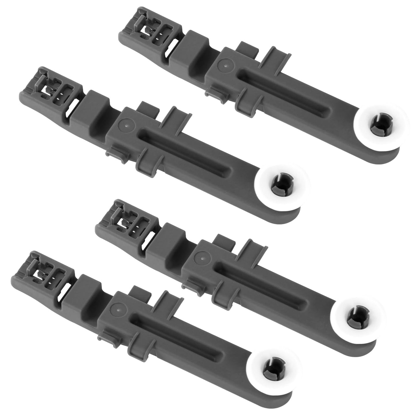 W10571738 3449627 Dishwasher Upper Dishrack Adjuster and Wheel Assembly Replacement for Whirlpool, Maytag, KitchenAid, Magic Chef Dishwasher Replace Parts PS11756470, WPW10571738, AP6023130 (4 Pack)