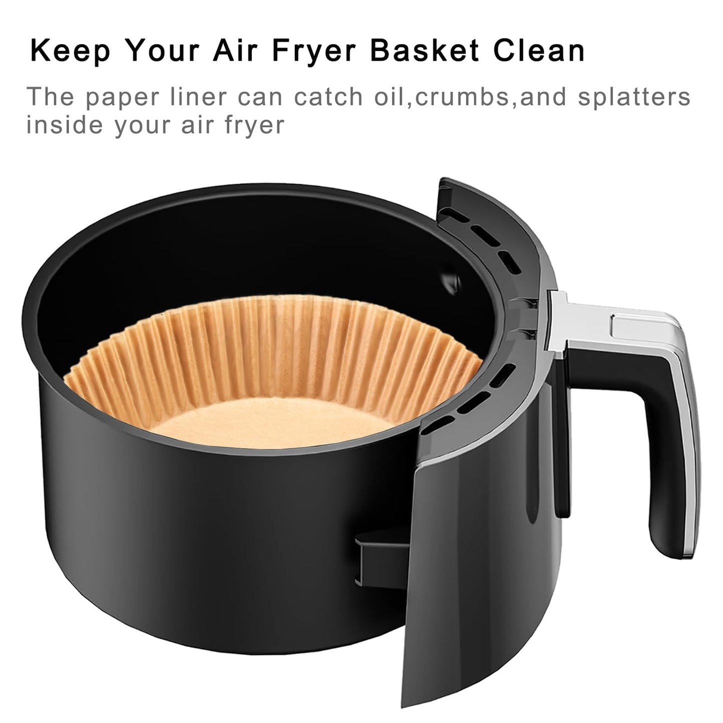 Air Fryer Basket Replacement for Ninja AF101,Air Fryer Replacement Basket with 100 Pcs Paper Liners,Accessories for Ninja AF101