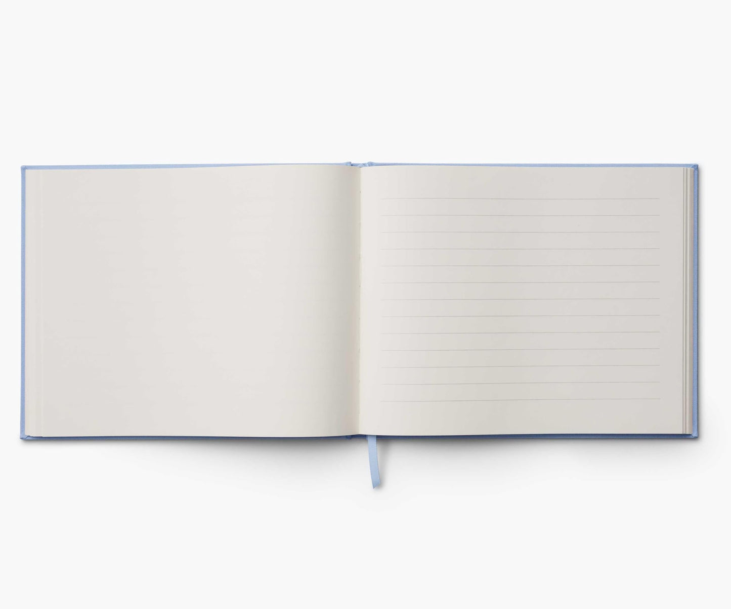 RIFLE PAPER CO. Hydrangea Embroidered Fabric Guest Book | Hard Cover Wrapped in Book Cloth & Ribbon Bookmark, (144 Ruled Pages Metallic Gold Ink, 10.25" W × 8.25" L)