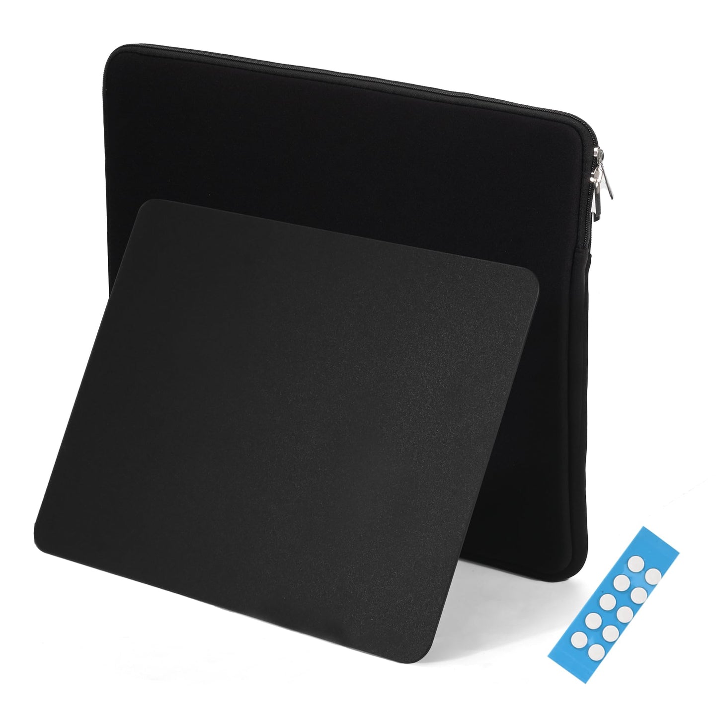 BoBliss Tempered Glass Gaming Mouse Pad-15.7" x 11.8",High-Precision Mousepad(with Mouse Glides) Suitable for Gaming and Office Use,Ultra-Smooth Hard Mouse Pad with Storage Pouch,Black.