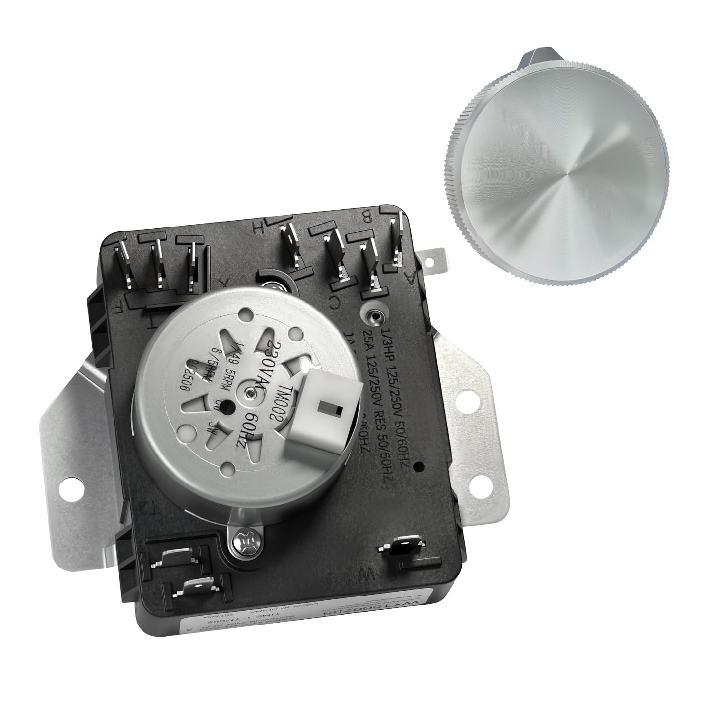 W11685947 W11566735 Dryer Timer & Knob Kit Compatible with Whirlpool Maytag, Replacement Part 4981088 AP7215858 PS17216594 EAP17216594 FIX17216594 162-428-1