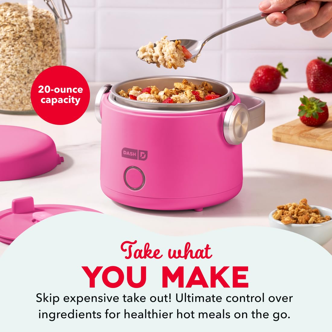 Dash Hot2Go™ Personal Food Warmer (20 Ounces) - Hot Pink