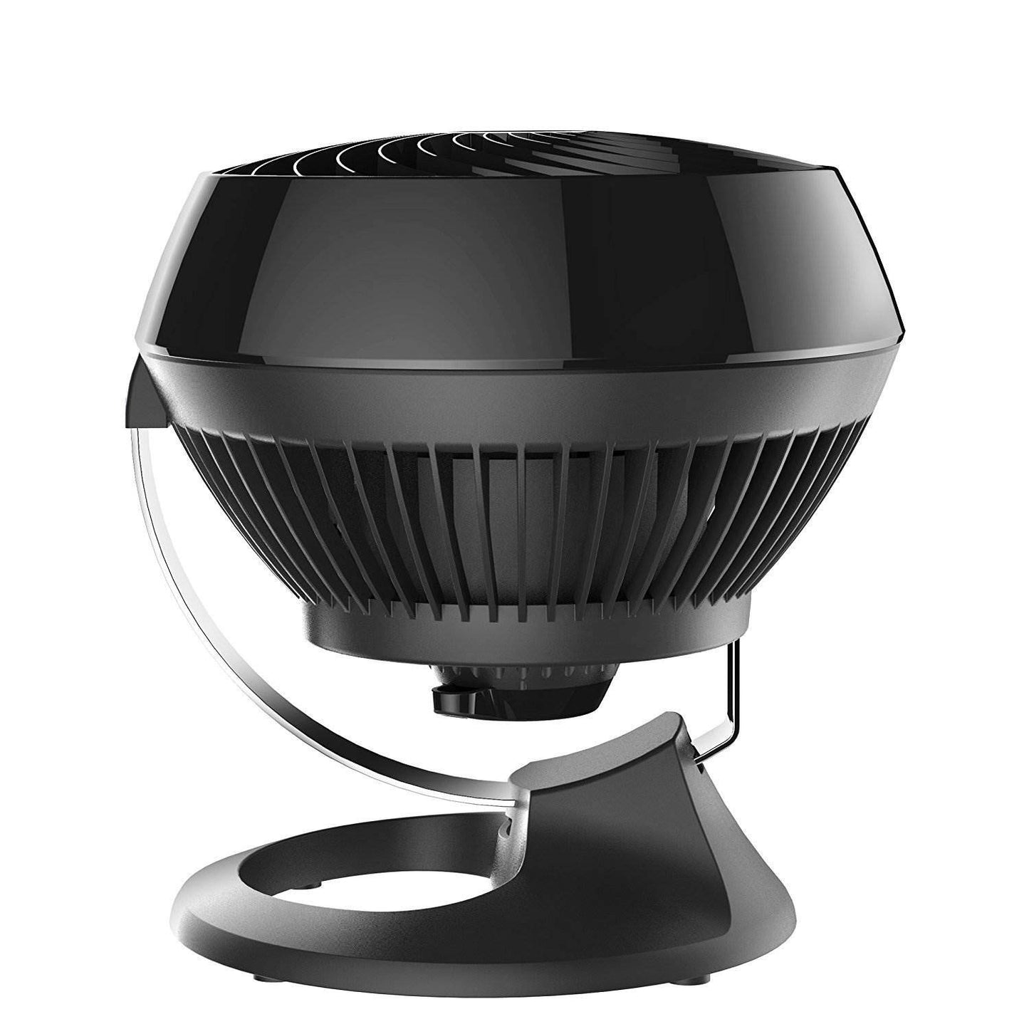 Vornado 460 Small Desk Fan with 3 Speed Settings, Adjustable Tilt Chrome Glide Bar, for Bedroom, Office, Home, Air Circulation up to 70 Feet, Quiet Table Fan, Black