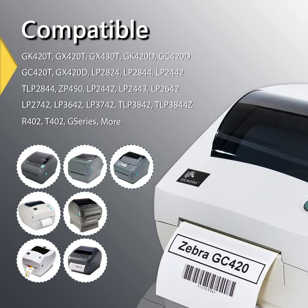 BETCKEY - 1.25" x 1" (32 mm x 25 mm) UPC Barcode & Address Labels Compatible with Zebra & More Label Printer,Premium Adhesive & Perforated [16 Rolls, 22080 Labels]