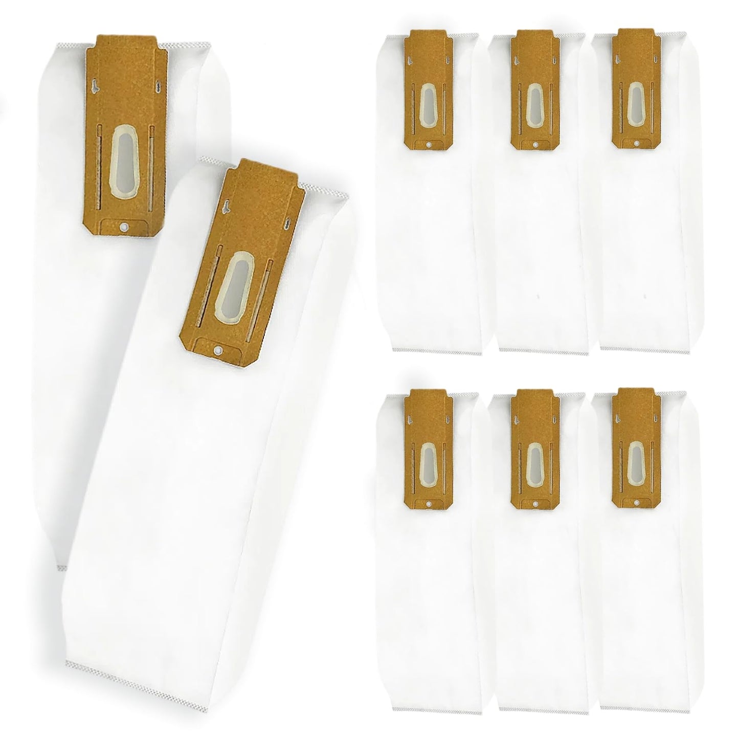 8 Pack HEPA Vacuum Bags Replacement for Hoover ONEPWR Cordless Upright Vacuum Cleaner BH55500PC, BH55500 & Commercial CH95519 - Replaces Part AH15600, 5-Layer Filtration & Leak-Proof Design