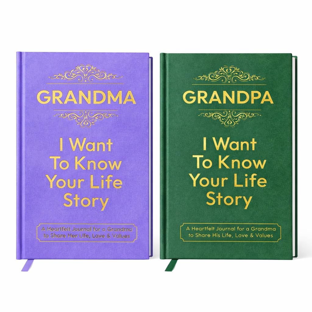 GrandPa and GrandMa I Want to Know Your Life Story Journal (Hardcover): Gifts for GrandPa and GrandMa – Perfect for Birthday, Thanksgiving Day, Mothers Day & Fathers Day & Christmas
