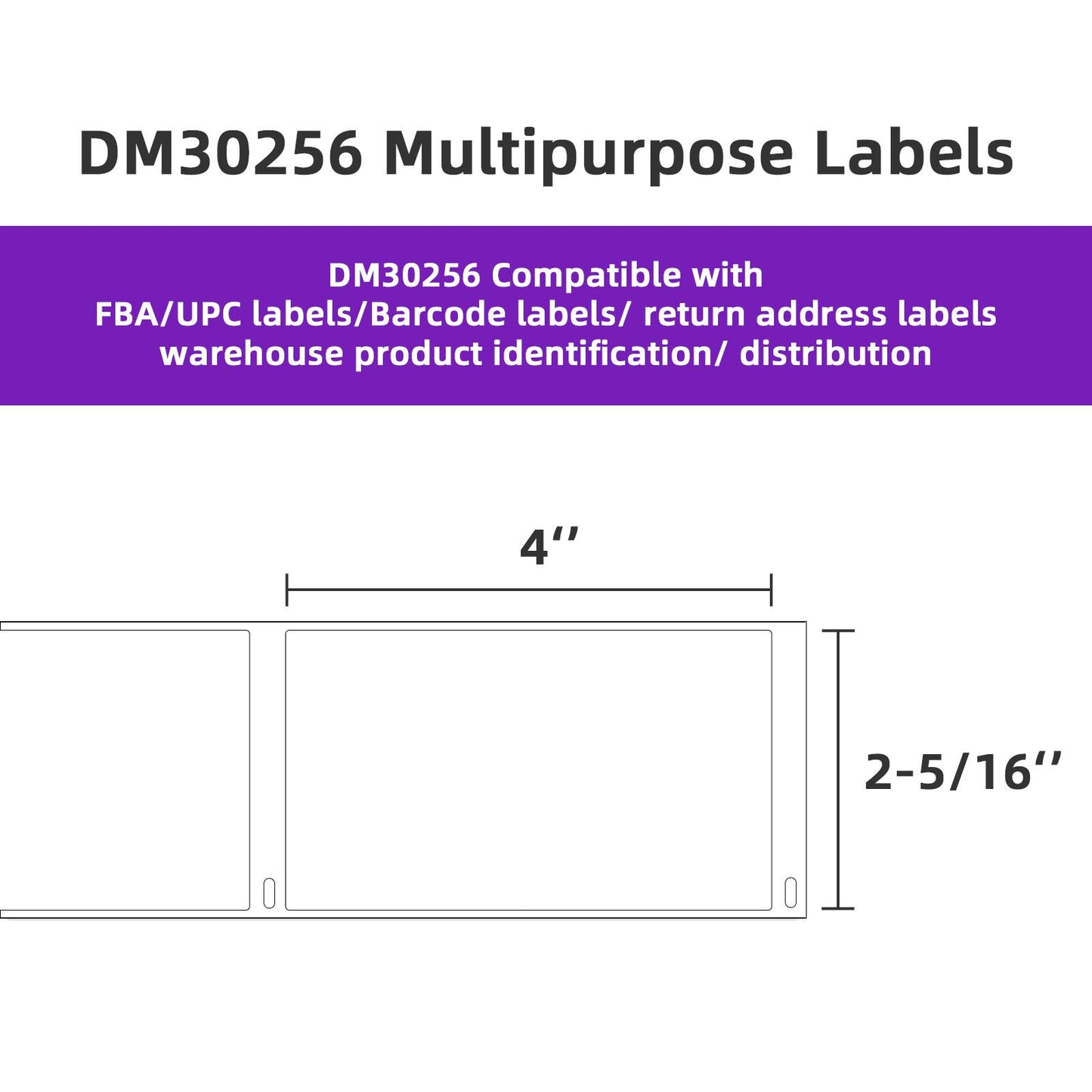 AveneMark 12 Rolls Compatible DYMO 30256 (2-5/16" x 4") Direct Thermal Labels - 3600 Labels