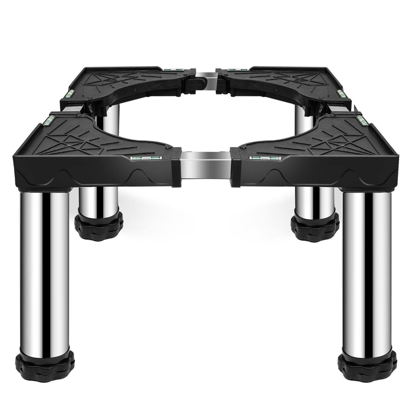Ailahloe Mini Fridge Stand with 4 storage Feet (11.4"-12.6" High), Adjustable Base Tray Anti-Vibration for Mini Refrigerator Stand Washing Machine Stand Pedestal Dryer Dishwasher AC, Max Load 340LBS